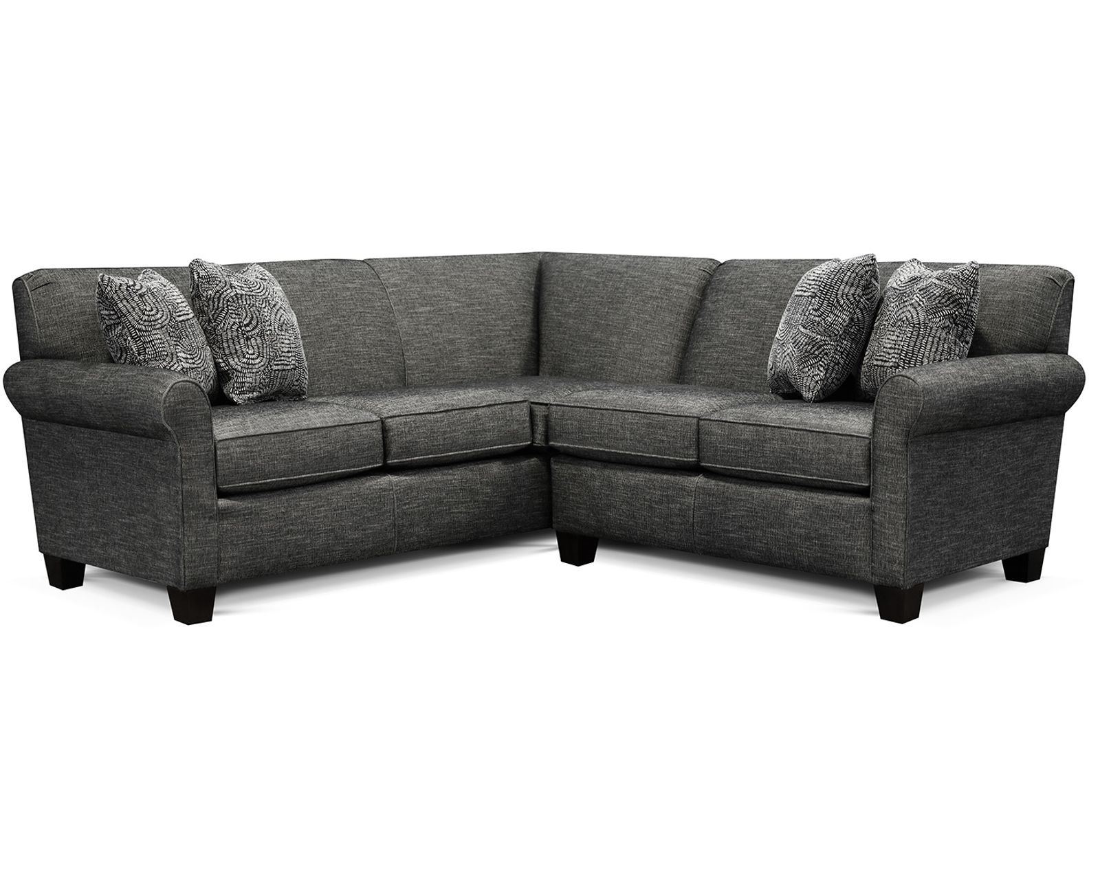 Angie Stationary Sectional  (+100 Standard and Performance Fabrics) - Layout C: Two Piece Sectional 88" x 88"