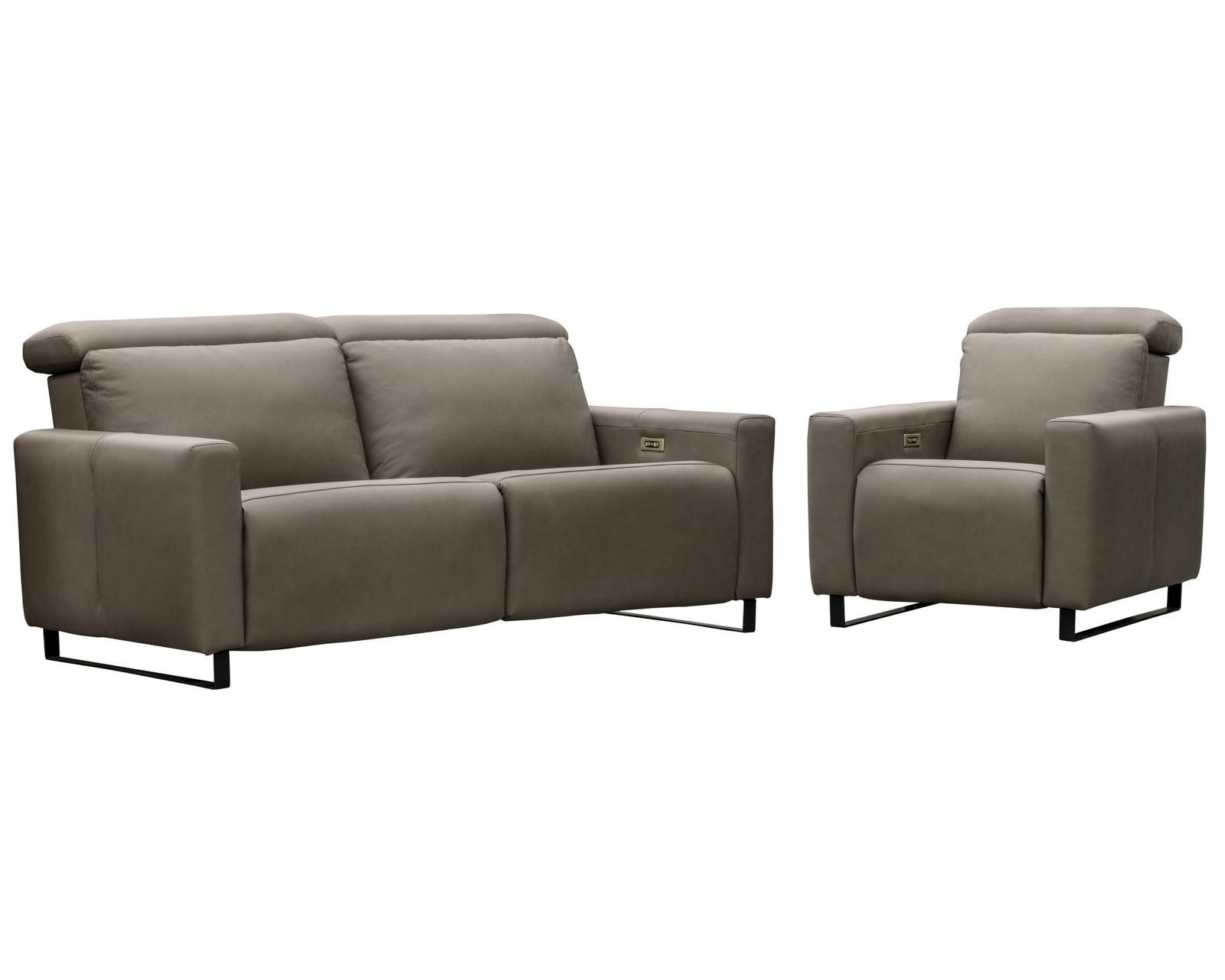 Florent Dual Power Reclining Sofa — Available in Standard & Wide Cushions, 140+ Leather Options, and 80", 84", or 112" Widths - Where Quality Materials Meet Everyday Value