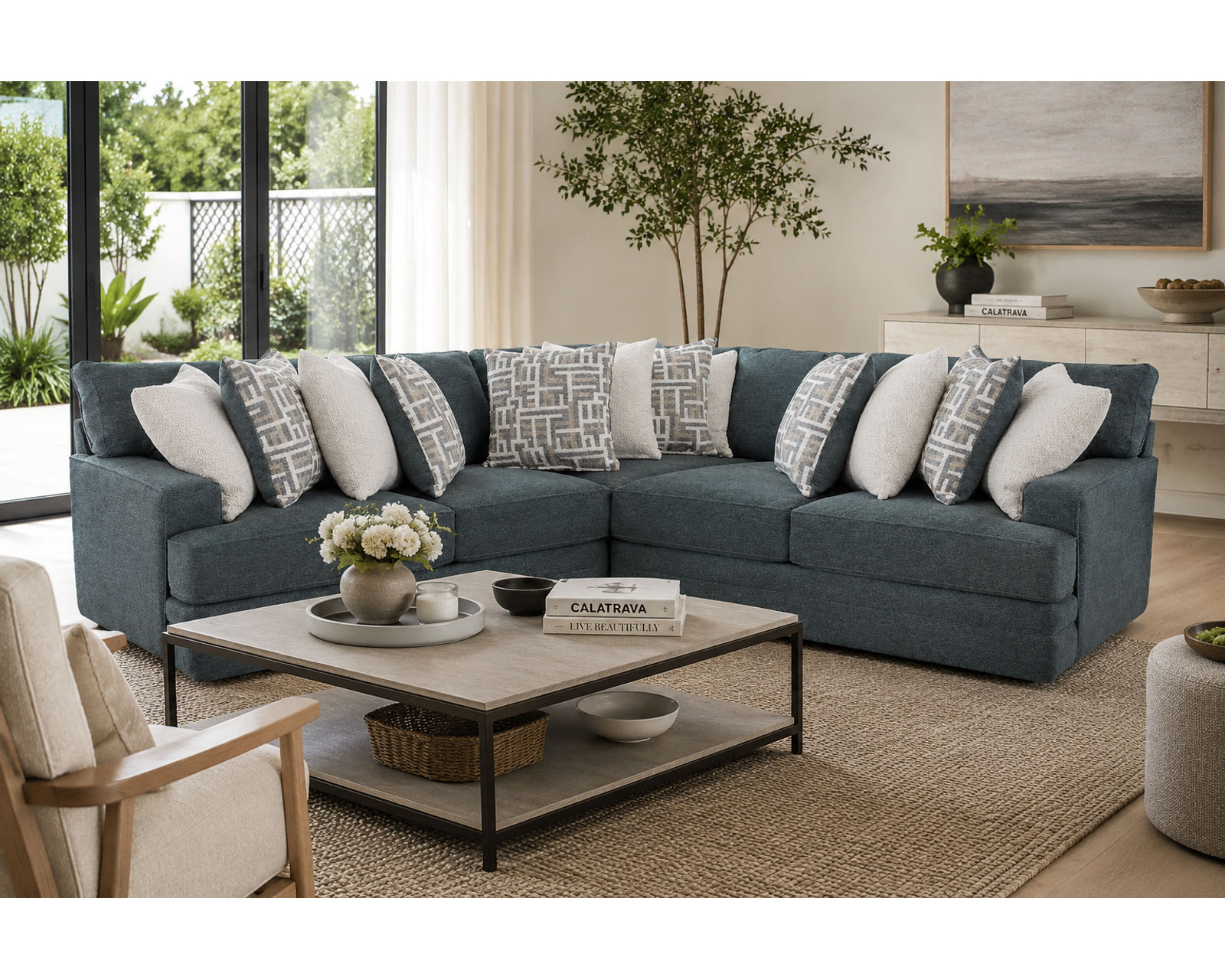 Briggs 934 Modular Sectional (Relaxed Contemporary Style. Plush Comfort) - Professionally Designed. Beautifully Coordinated. Affordably Yours.
