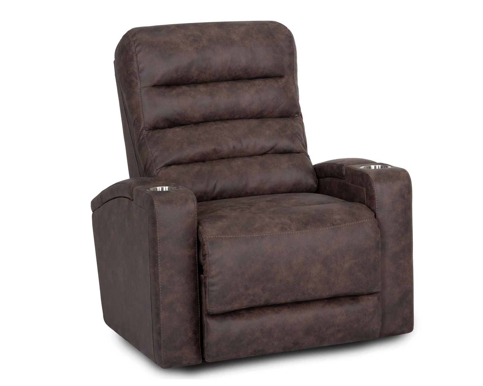 Tipton Home Theater Recliner w/ Power Headrest/Power Recline/Dual Cupholders/Dual Arm Storage (+2 colors)	 - Take an Extra 25% Off - Tipton Home Theater Recliner shown in fabric color Coffee