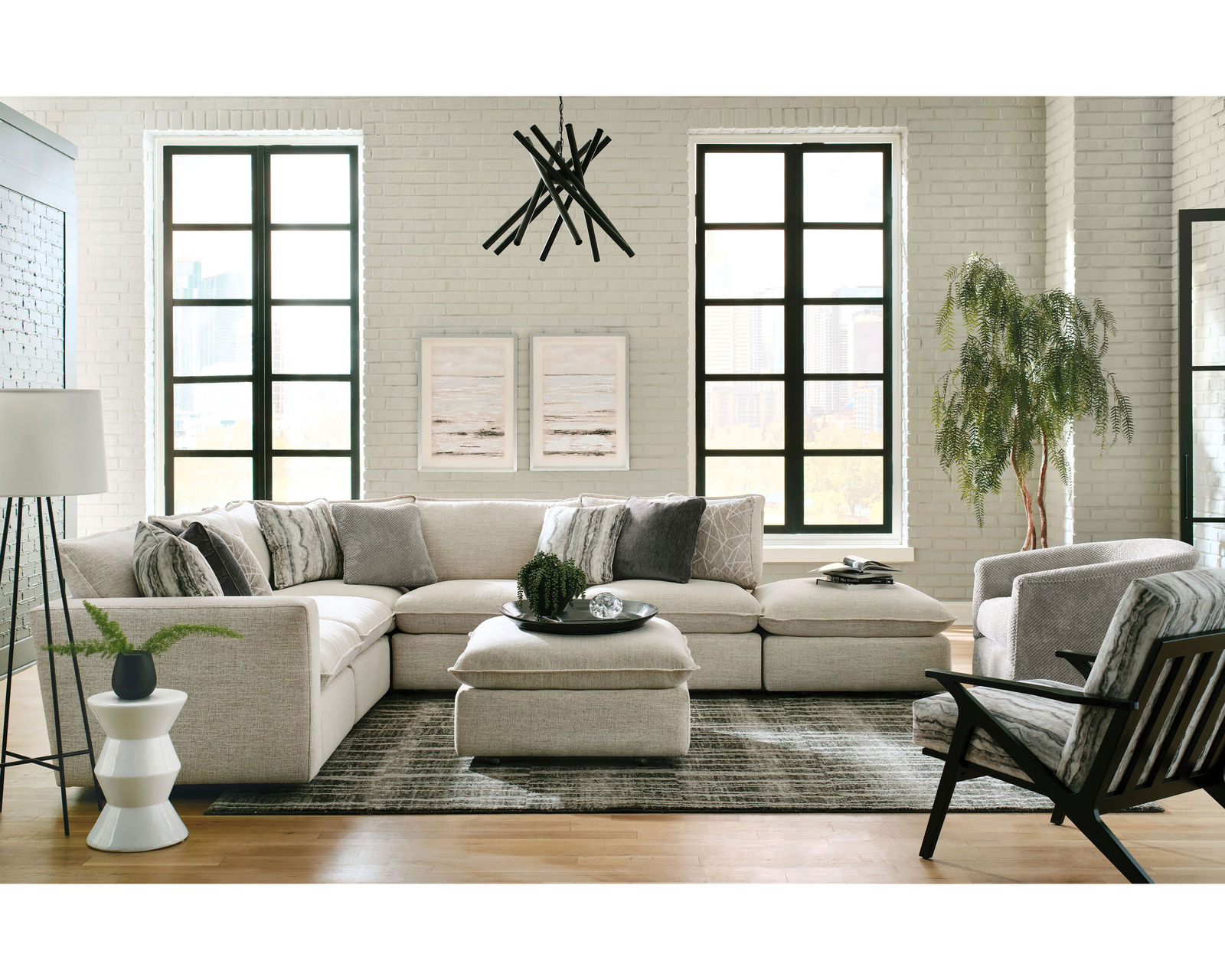 Bowie 7127 Modular Sectional (+100 performance fabrics) - Customize in over 100 Kid and Pet-Friendly High-Performance Fabrics 