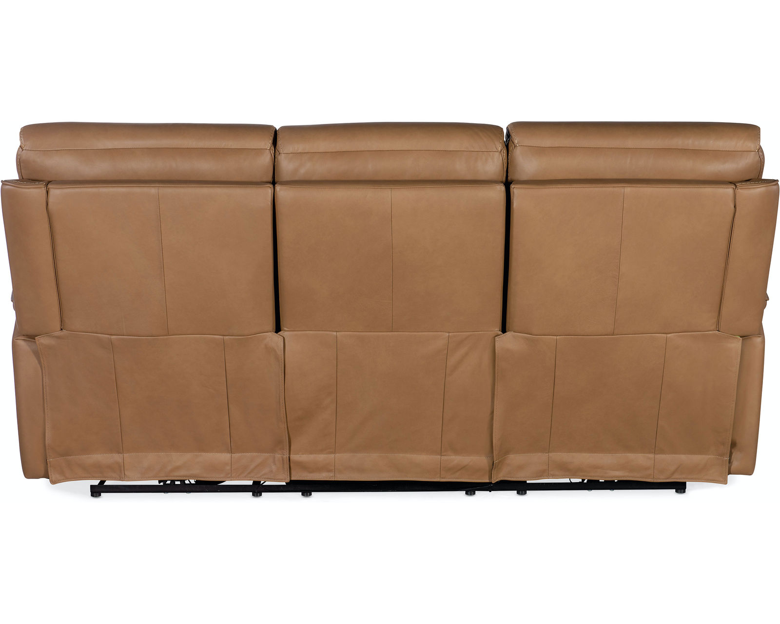 Lyra Leather Zero Gravity Power Sofa with Power Headrest 89" (Brown) In stock -  Covered in the Sahara Sandalwood semi-aniline top-grain leather