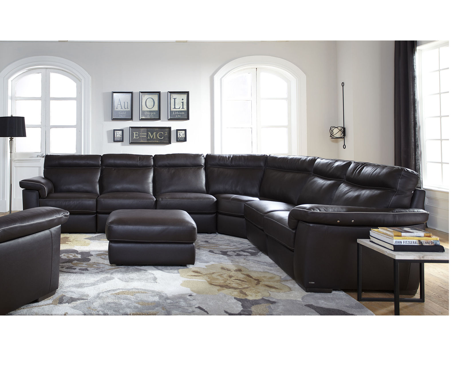 Brivido B757 Power Reclining Sectional (+50 leathers)