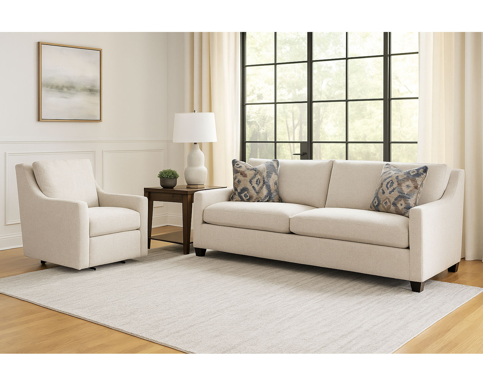 Columbus 82" Sofa (+69 fabrics) - Columbus 82" Sofa (Two cushion)