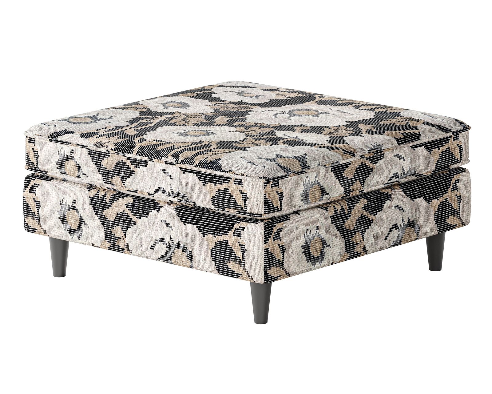Argo Ash 98" Sofa - 7005-00KP (Includes pillows) - Bloom Carbon 38" Square Cocktail Ottoman - 170