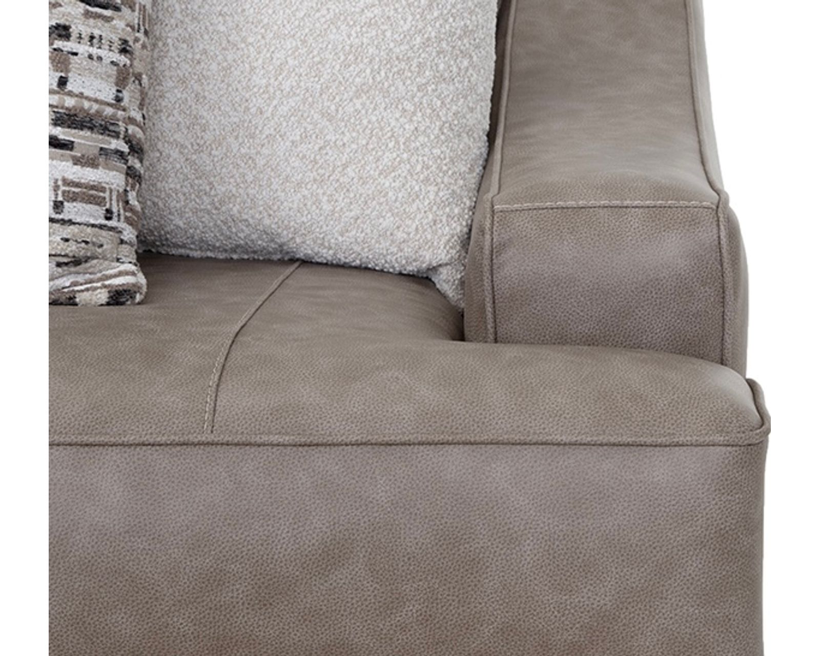 Granger 101" Extra-Wide Sofa (Bold Scale. Luxurious Comfort. Room to Truly Relax) - Leather Like Fabric 100% Durable Polyester