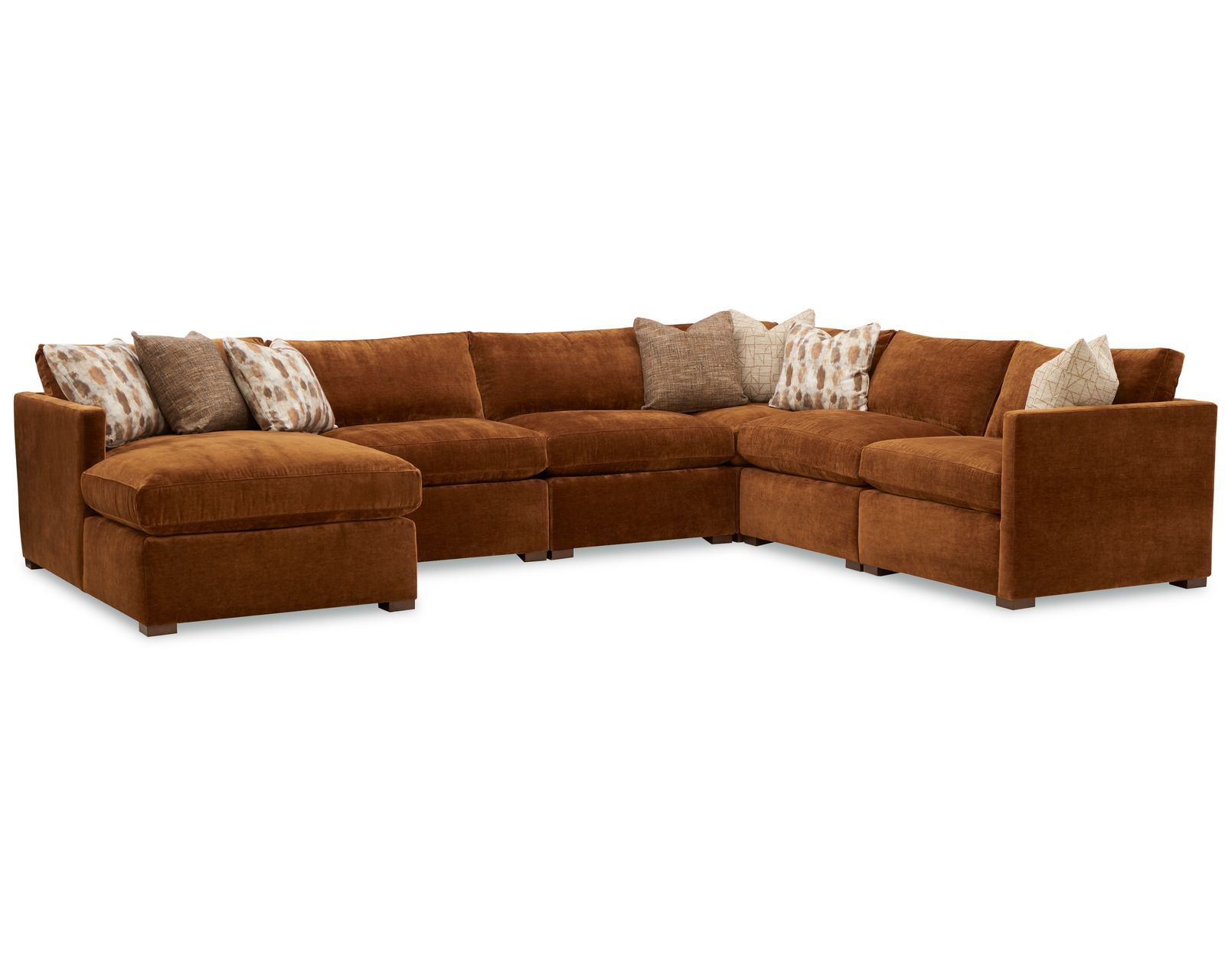 Nomad 7517 Sectional (+100 performance fabrics) - Layout I: Seven Piece Sectional 69" x 151" x 150"