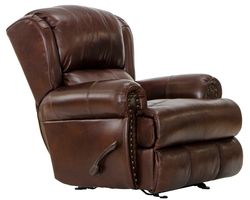Duncan Leather Recliner Classic Leather Style, Smooth Gliding Comfort (2 colors)