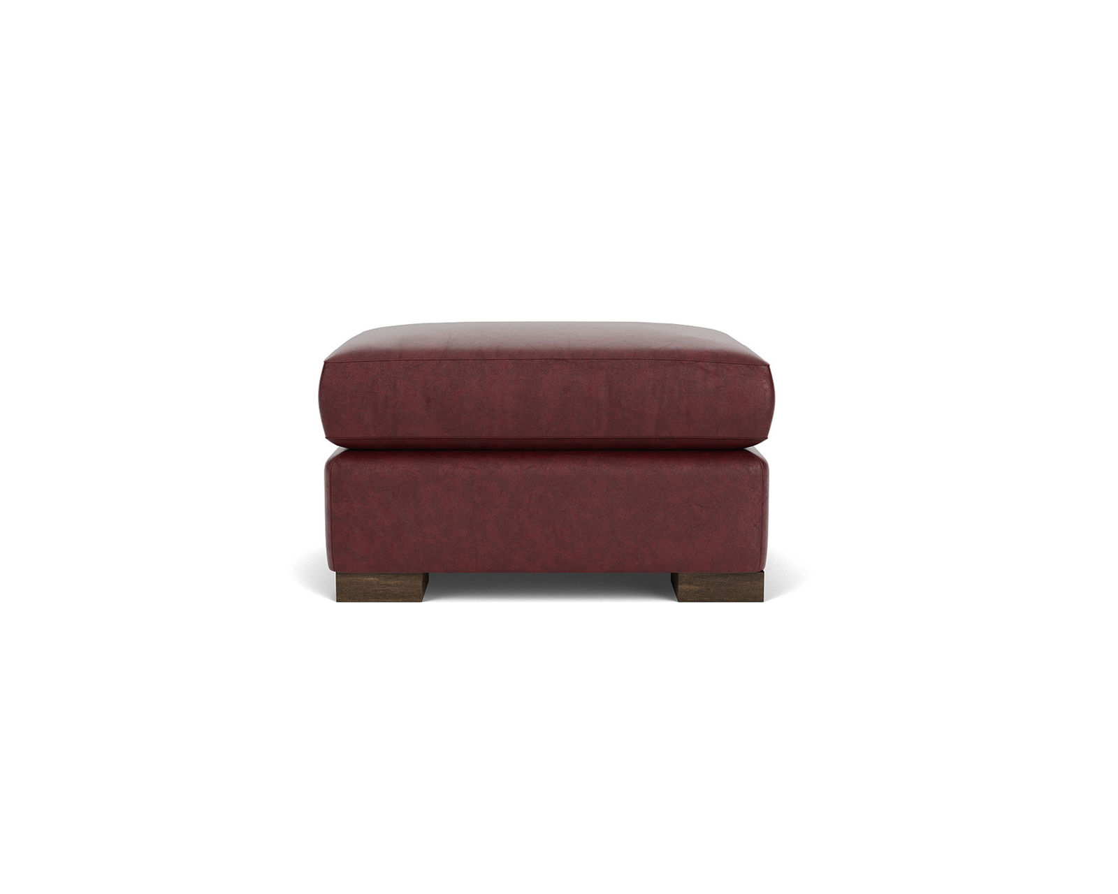 Bryant 83" Stationary Leather Sofa (Leather choices) - Bryant Leather Ottoman