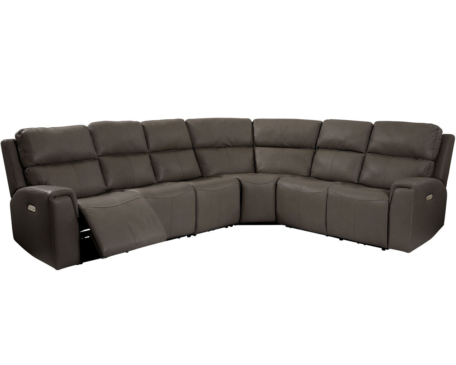 Jarvis Leather Power Reclining Sectional with Power Headrest (009-70) ZERO GRAVITY - In stock