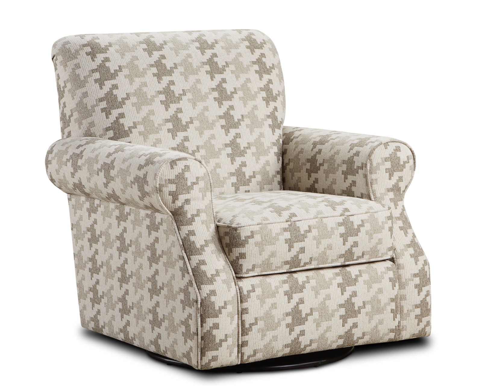 Basic Wool 94" Sofa (Includes pillows) performance fabric  - Blass Berber Swivel Chair - performance fabric