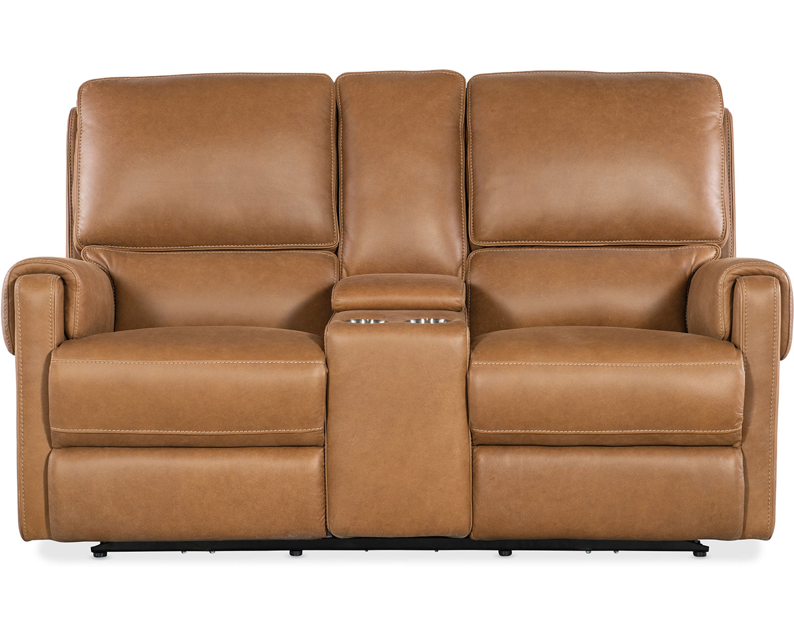Somers Power Headrest Power Reclining Console Loveseat (In stock)