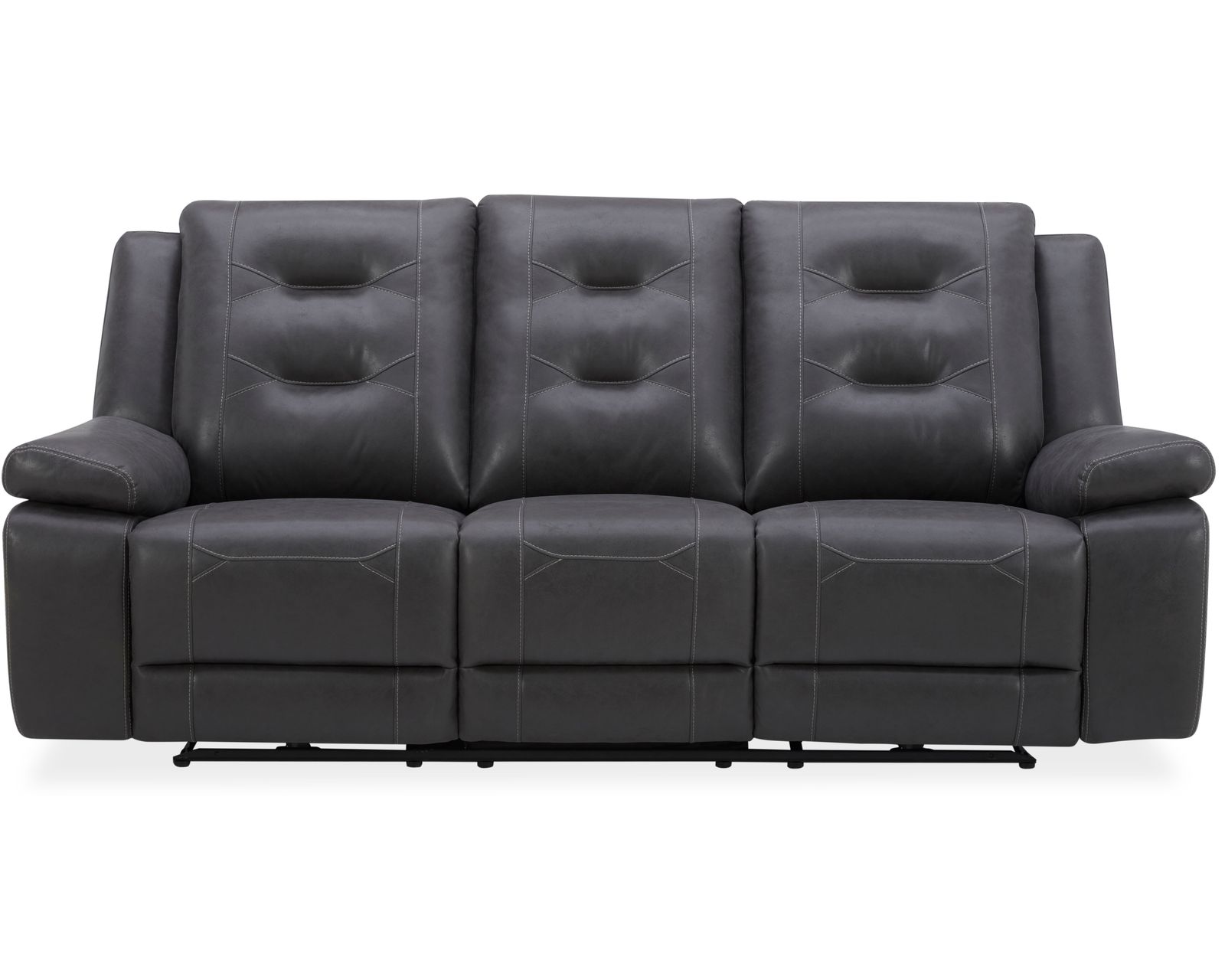 Caldwell 89" Power Reclining Sofa Charcoal (In stock - Fast Shipping) - Caldwell Power Reclining Sofa