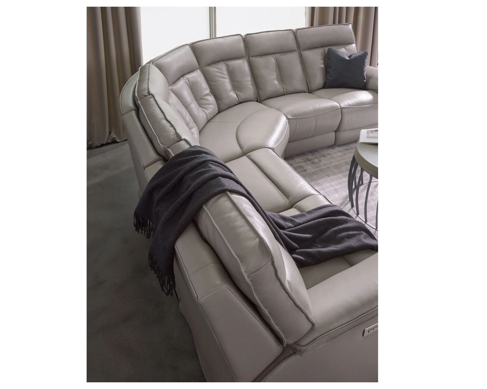 Oakley 41187 Power Headrest Power Reclining Sectional (+100 leathers)