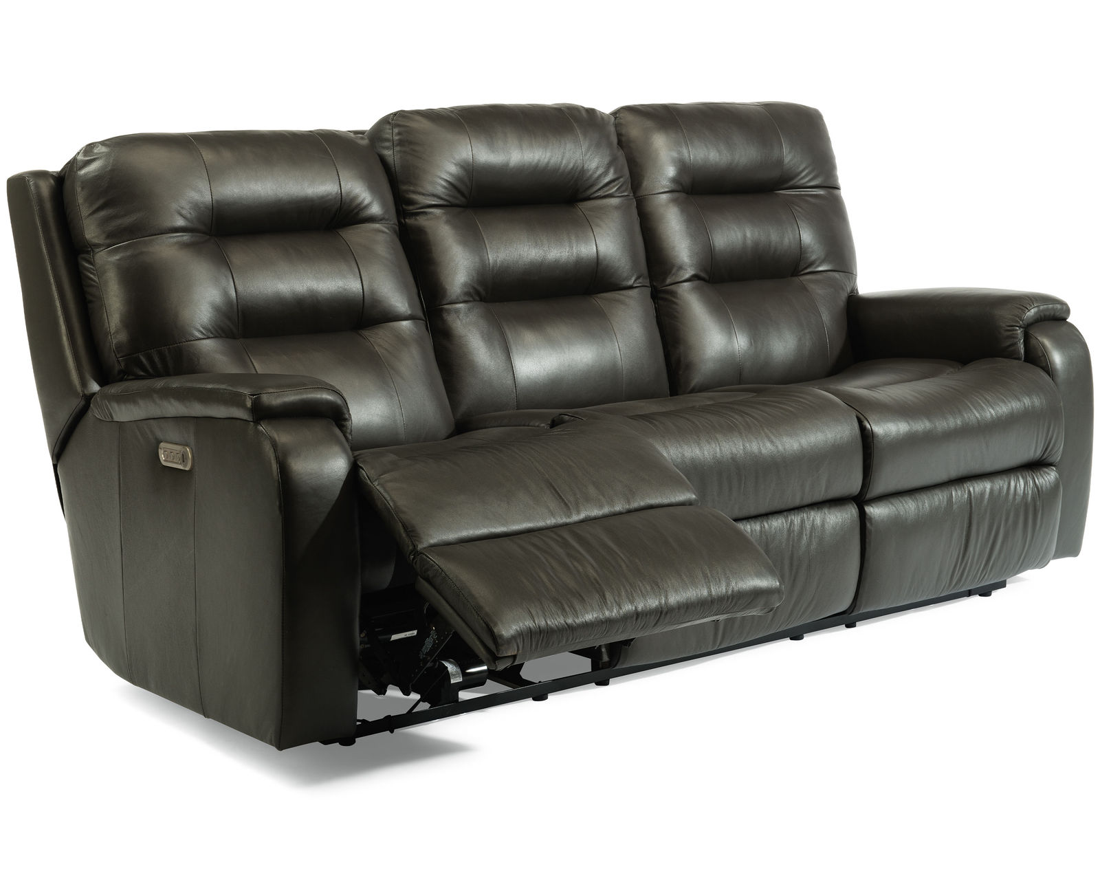 Arlo Leather 87" Reclining Sofa (Colors Available) - Pull-tufted, triple-divide back cushions support your back and have a distinctive look