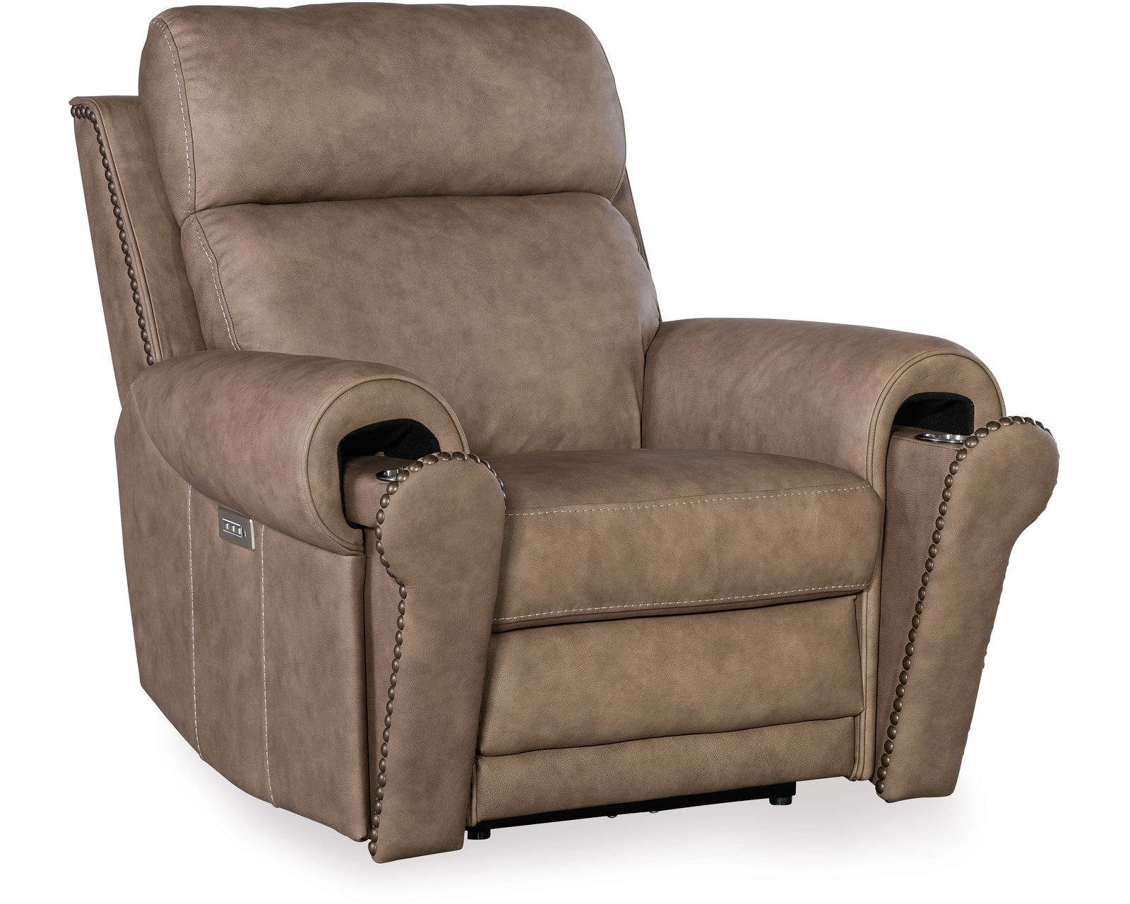 Duncan Triple Power Reclining Sofa 90" (In stock) - Duncan Power Recliner with Power Headrest & Lumbar