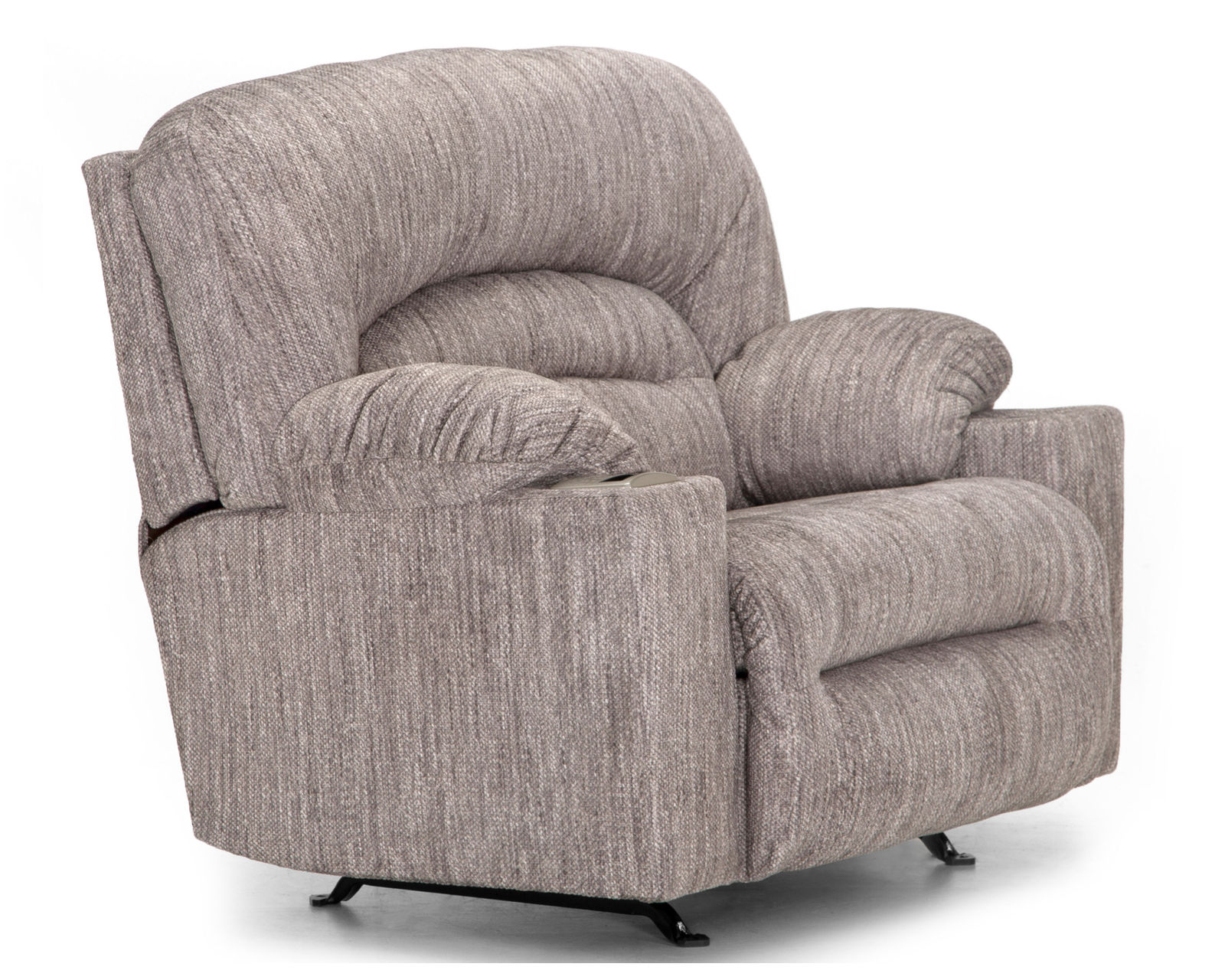 Gradin Extra Wide Power Rocker Recliner with Cupholder and Wireless Charging (2 colors) - Gradin Wide Power Rocker Recliner in Silver