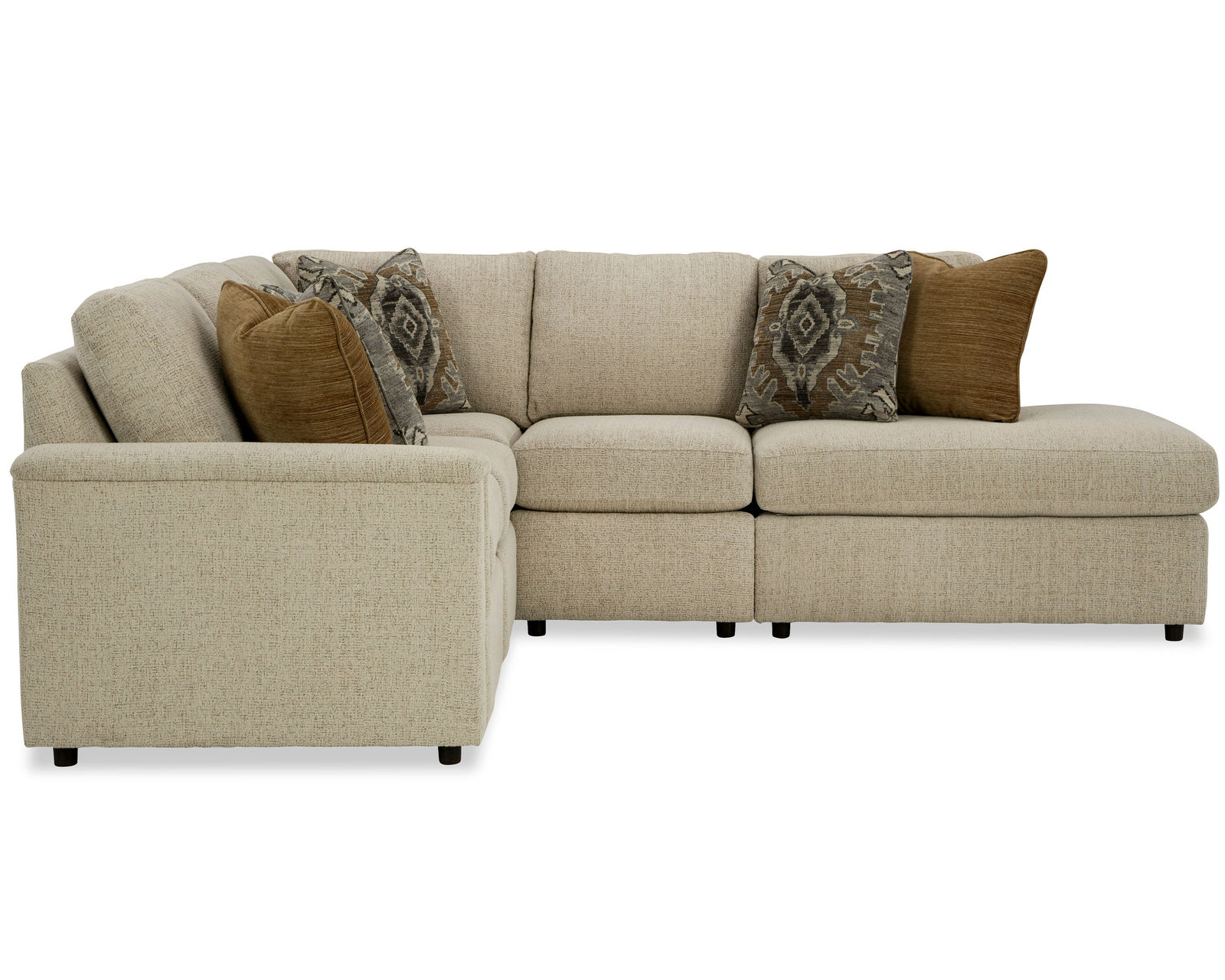 Alameda 7390 Stationary Sectional (+100 performance fabrics) - Layout I:  Five Piece Sectional 90" x 107"