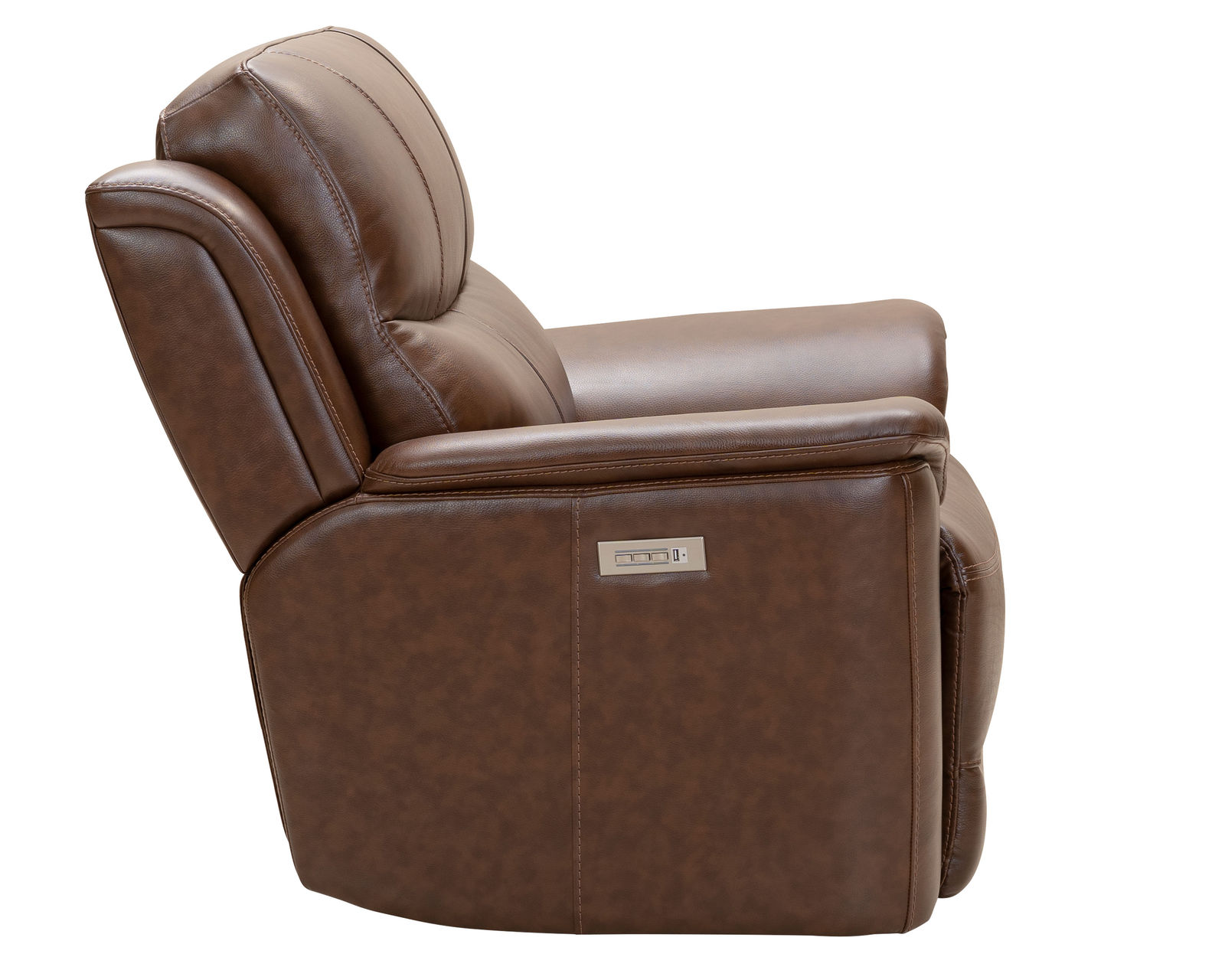 Kaden 88" Leather Power Headrest - Power Lumbar - Power Reclining Sofa (Brown) In stock - All leather everywhere your body touches