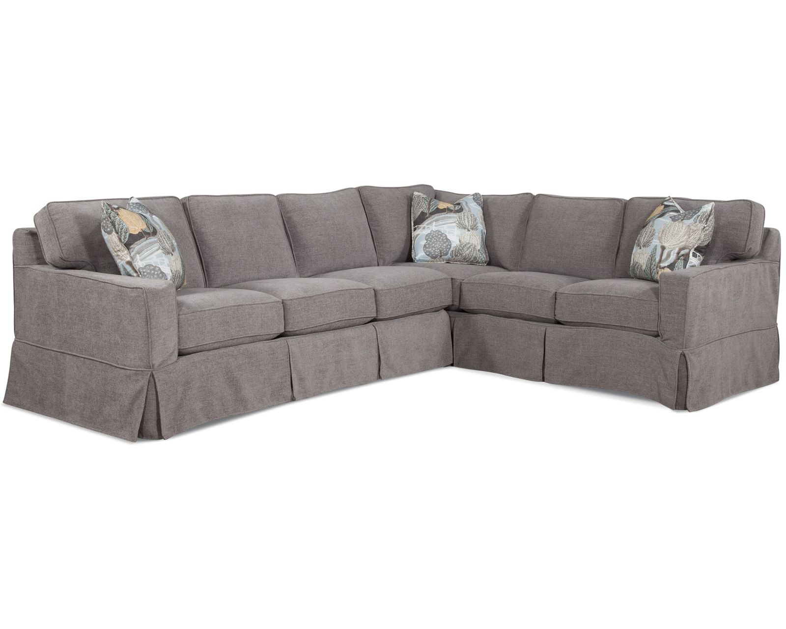 Gramercy Park Slipcover Sectional (+69 fabrics) - Layout D: Two Piece Sectional 115" x 92"