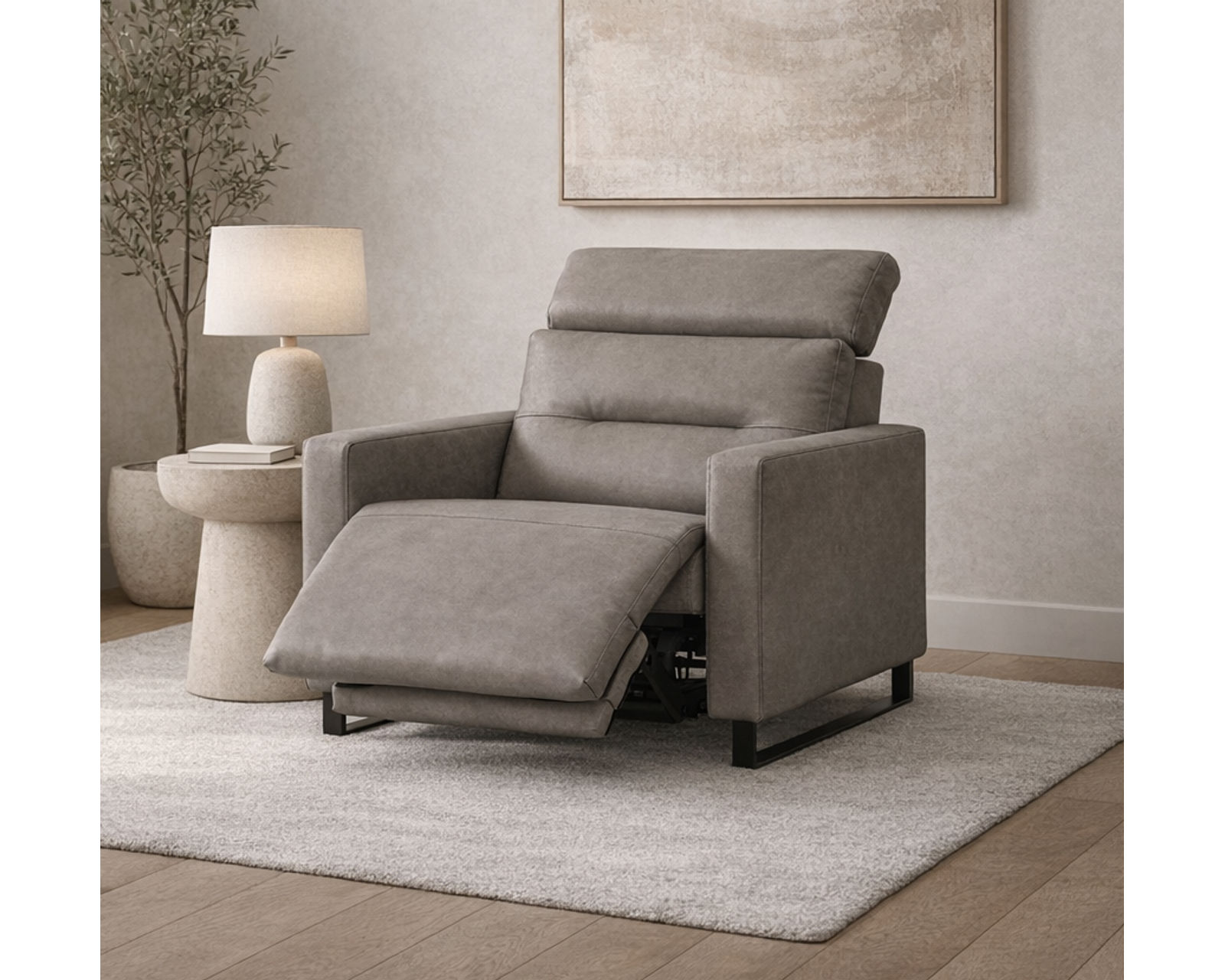 Cleo Dual Power Reclining Sofa — Available in Standard & Wide Cushions, 140+ Leather Options, and 74", 79", or 105" Widths - Premium Comfort Without Compromise