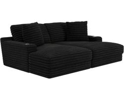Comfrey 90" Double Wide Chaise (3 colors) Includes pillows