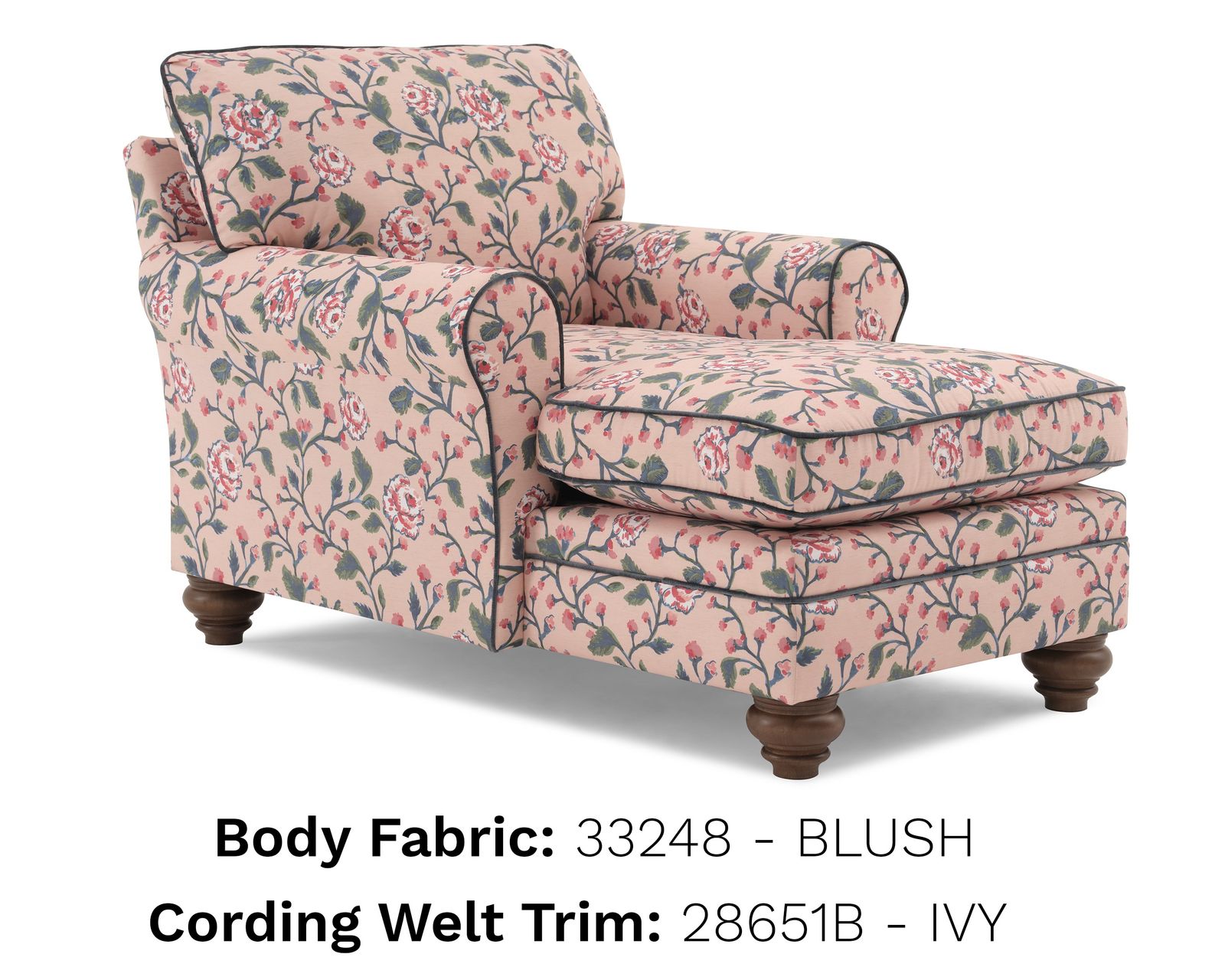 Erin & Ben Kress Chaise Lounge (+50 fabrics) - v