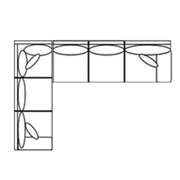 Layout N: Two Piece Sectional 92" x 115"