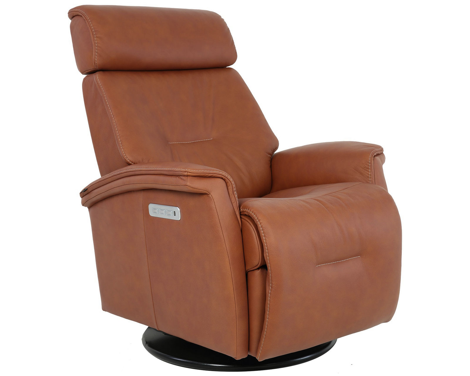 Rome 78" Leather Power Reclining Wall Saver Sofa (+38 leathers) - Rome Power Headrest - Lumbar - Recline Swivel Glider Recliner 