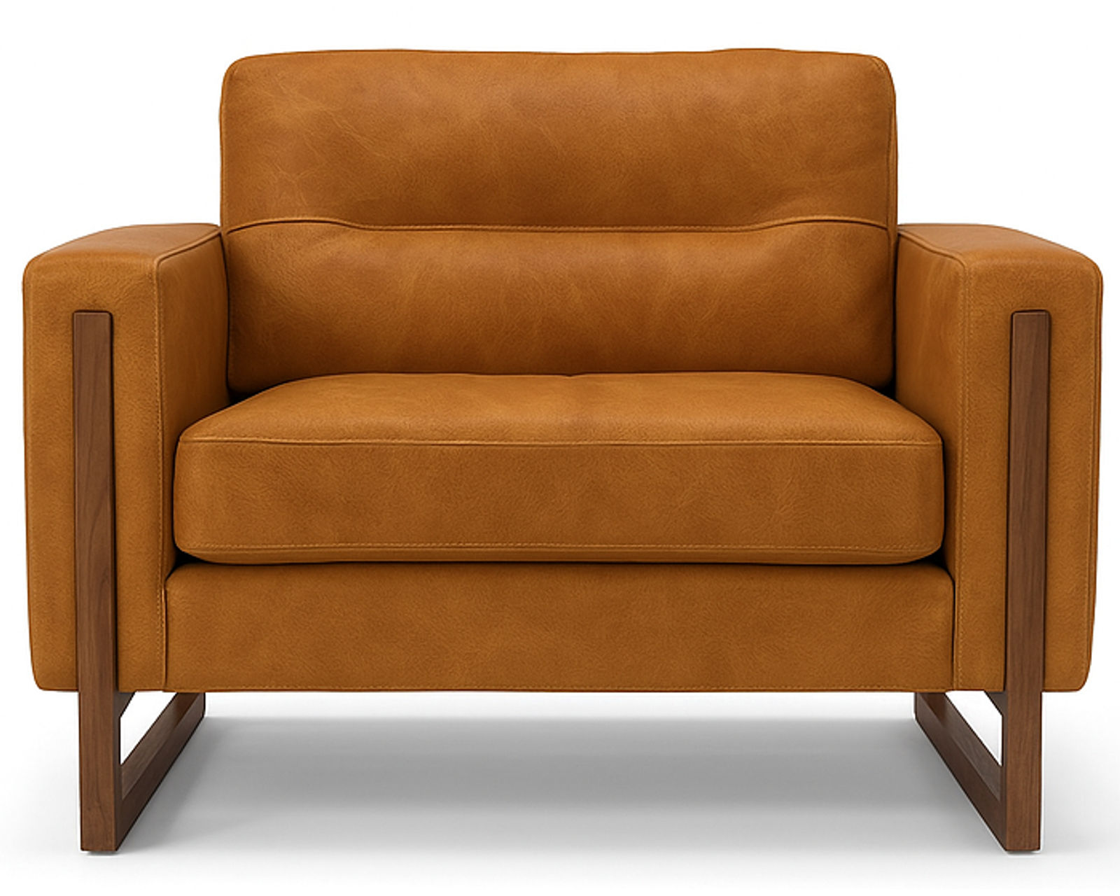 Brookes 77696 Chair (+100 leathers) - Four wood finishes