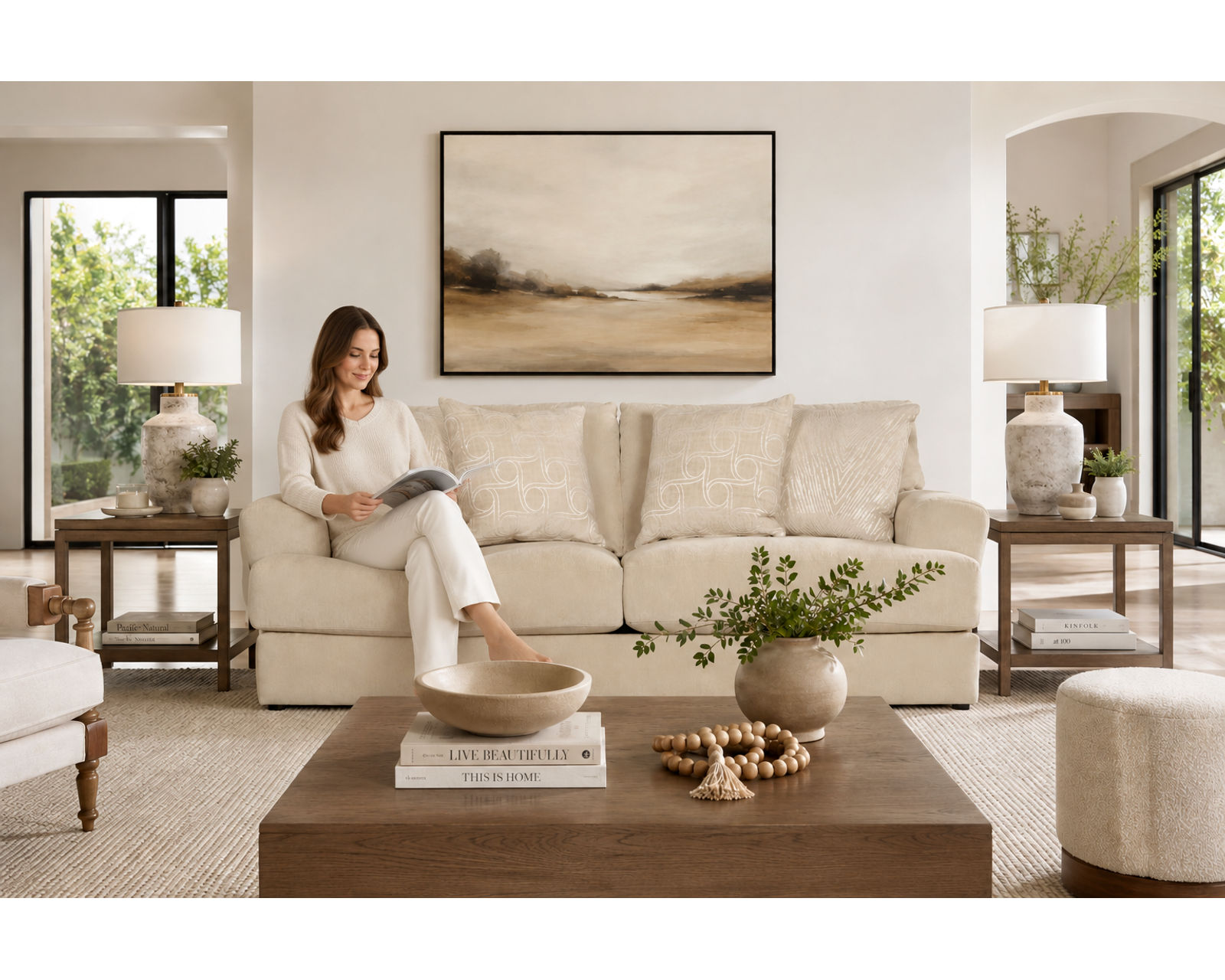 Lamar 90" Sofa (2 colors) includes pillows - Strength You Can See. Comfort You Can Feel.