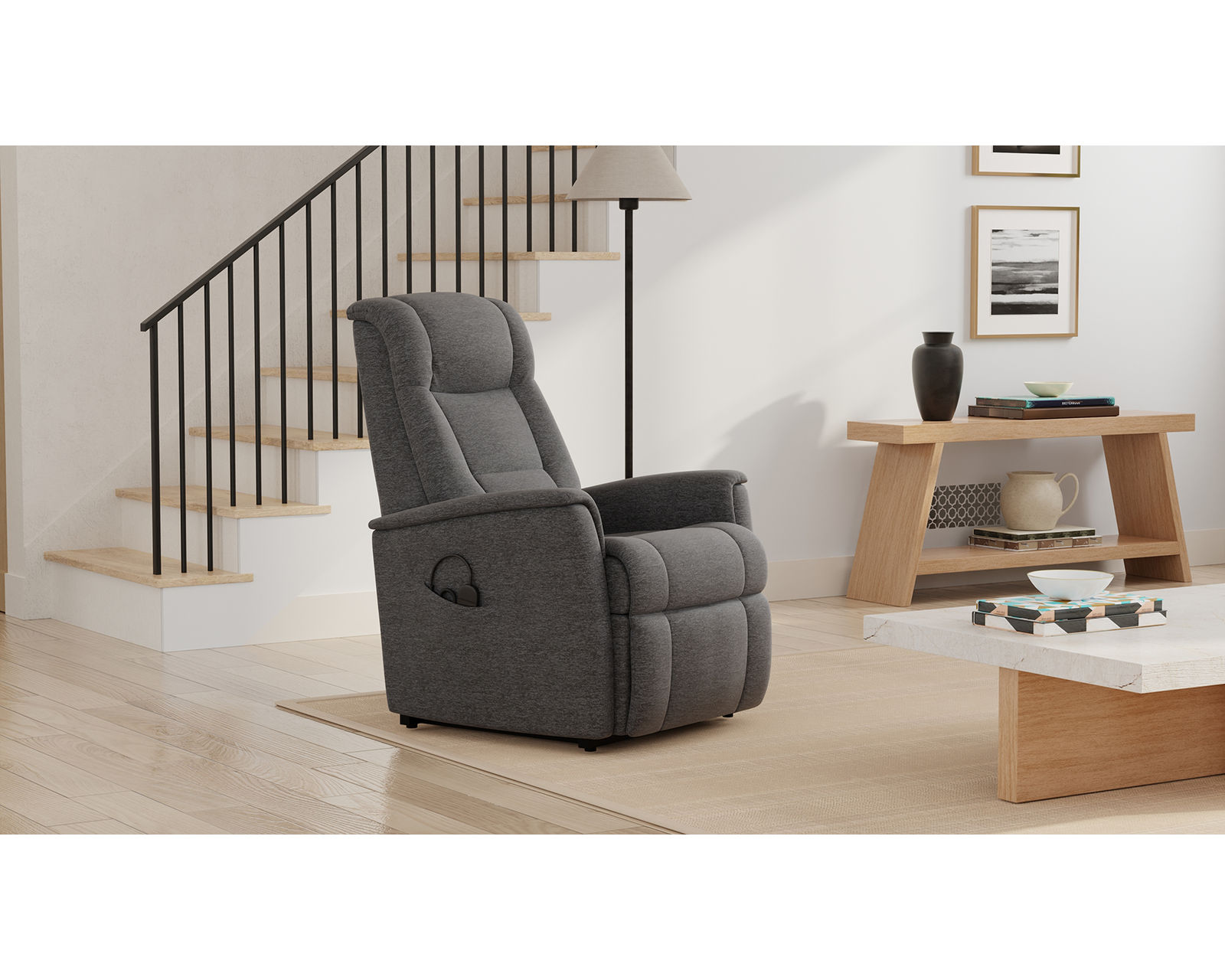 Memphis Power Lift Reclining Chair Mocha (2 sizes) In stock - Fast shipping