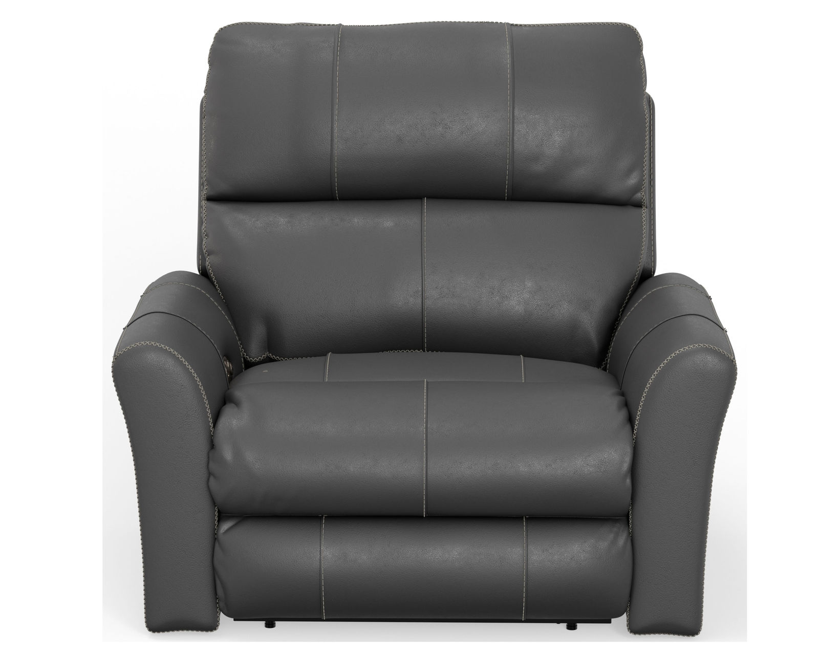 Fredda 82" Power Headrest Power Reclining Leather Sofa Lay-Flat Relaxation, Zero Gravity Comfort & Premium Italian Leather - 2 colors - Fredda Lay Flat Zero Gravity Power Recliner in Anthracite