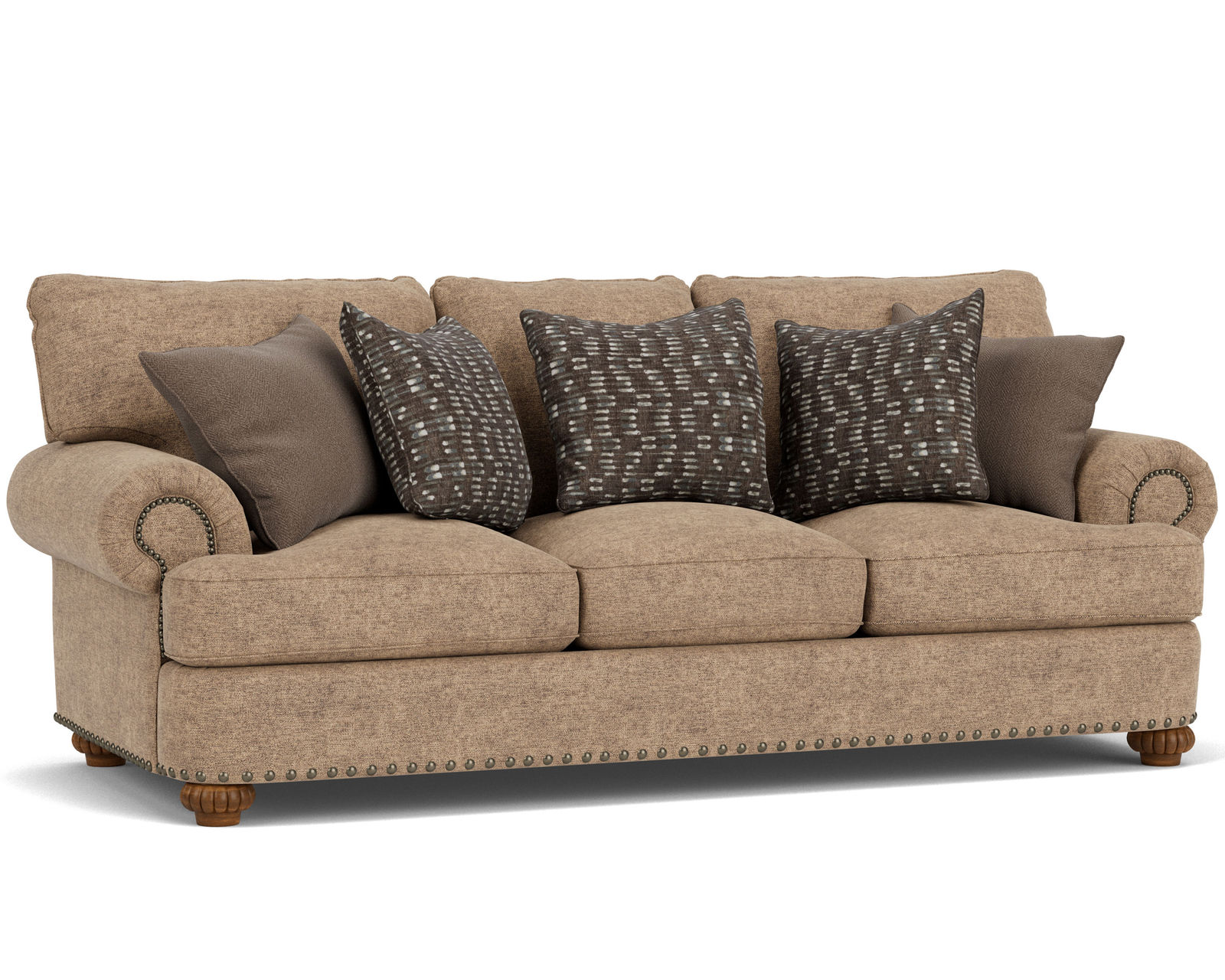 Patterson 7322 Nailhead Sofa (+100 fabrics) 96" - Patterson Nailhead Sofa