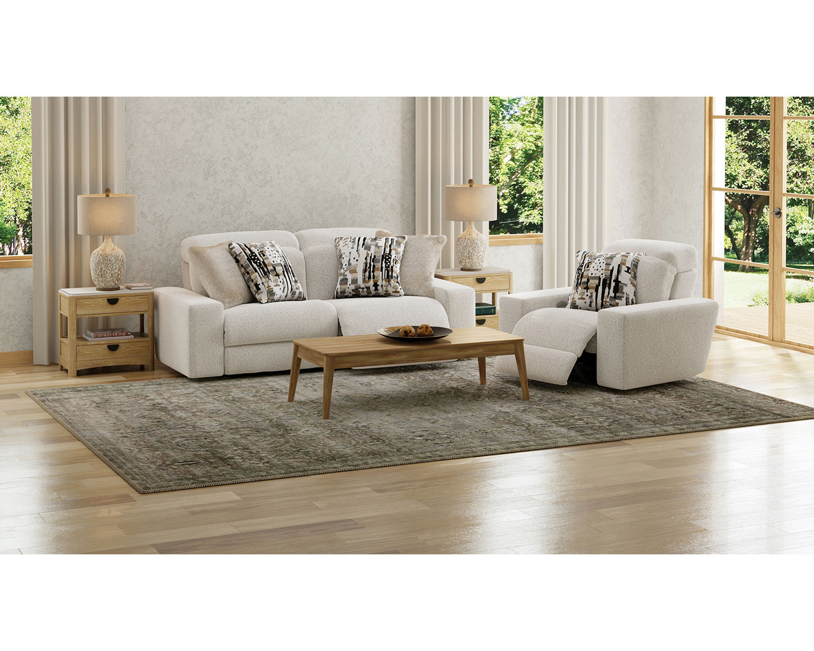 Darby 93" Wide Seat Power Reclining Sofa with Power Euro Headrests (2 colors) - Your New Favorite Place to Relax.