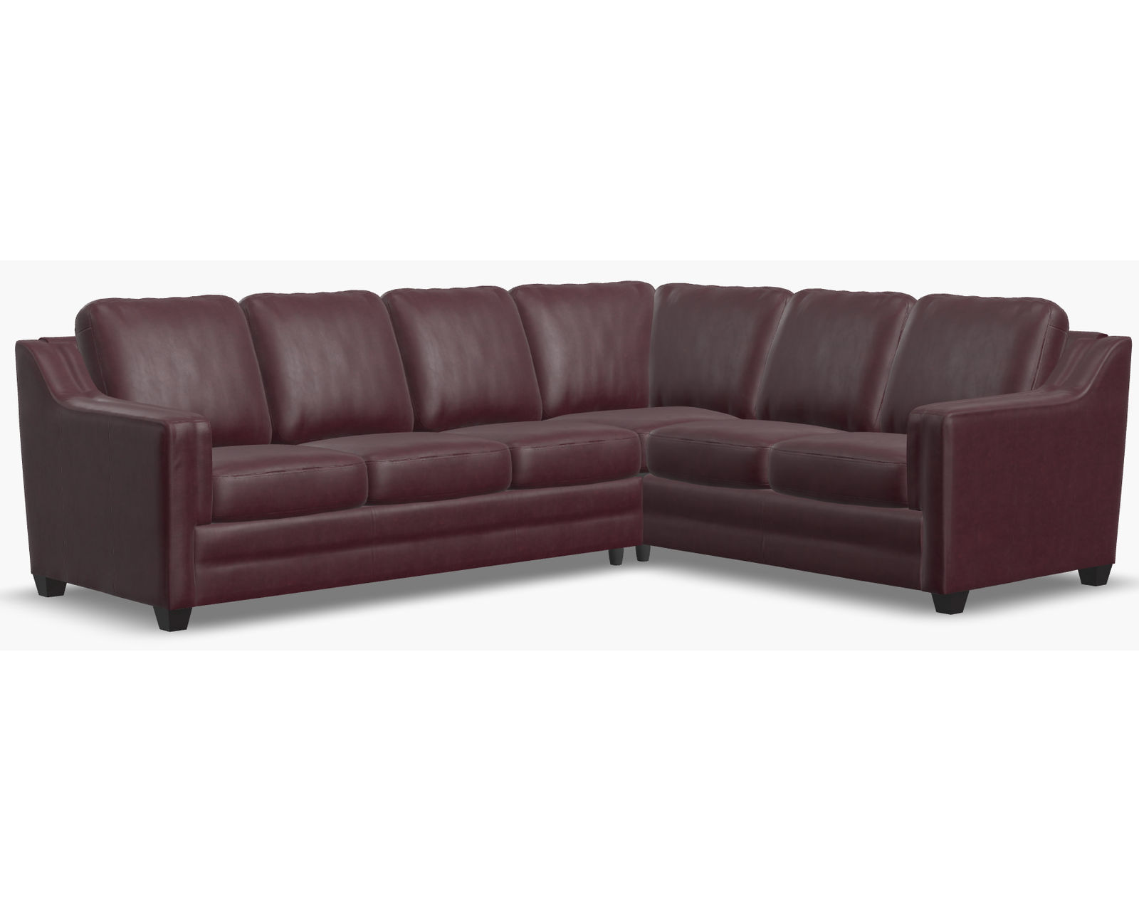 Corissa 77500 Sectional (100+ leathers) - Layout B: Two Piece Sectional 110" x 86"