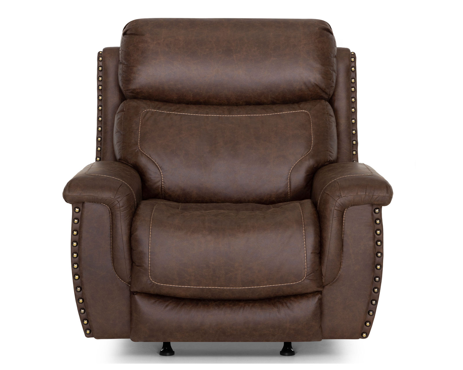 Brixton 648 Reclining Sofa (94") Brown Faux Leather Like Fabric - Brixton Rocker Recliner
