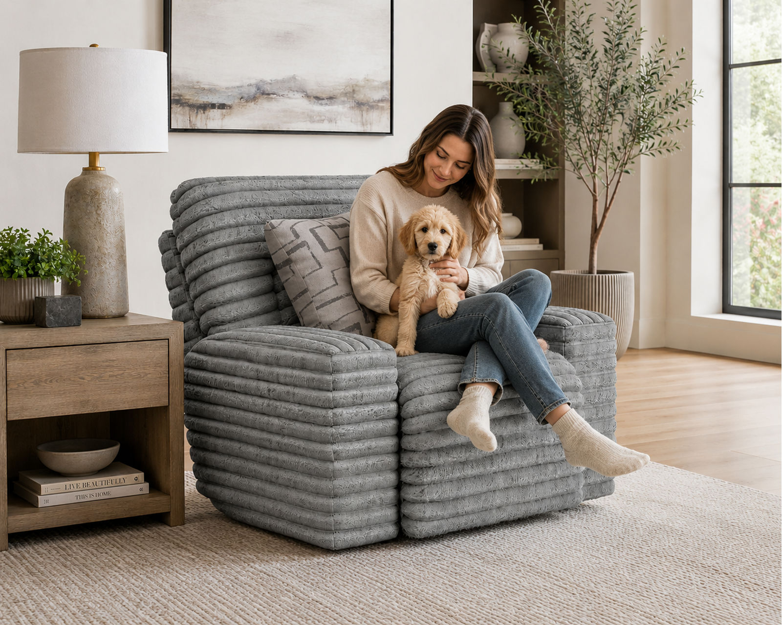 Lynx 101" Extra Wide Power Reclining Sofa with Zero Gravity Recline (2 colors) - Experience the Catnapper Difference.