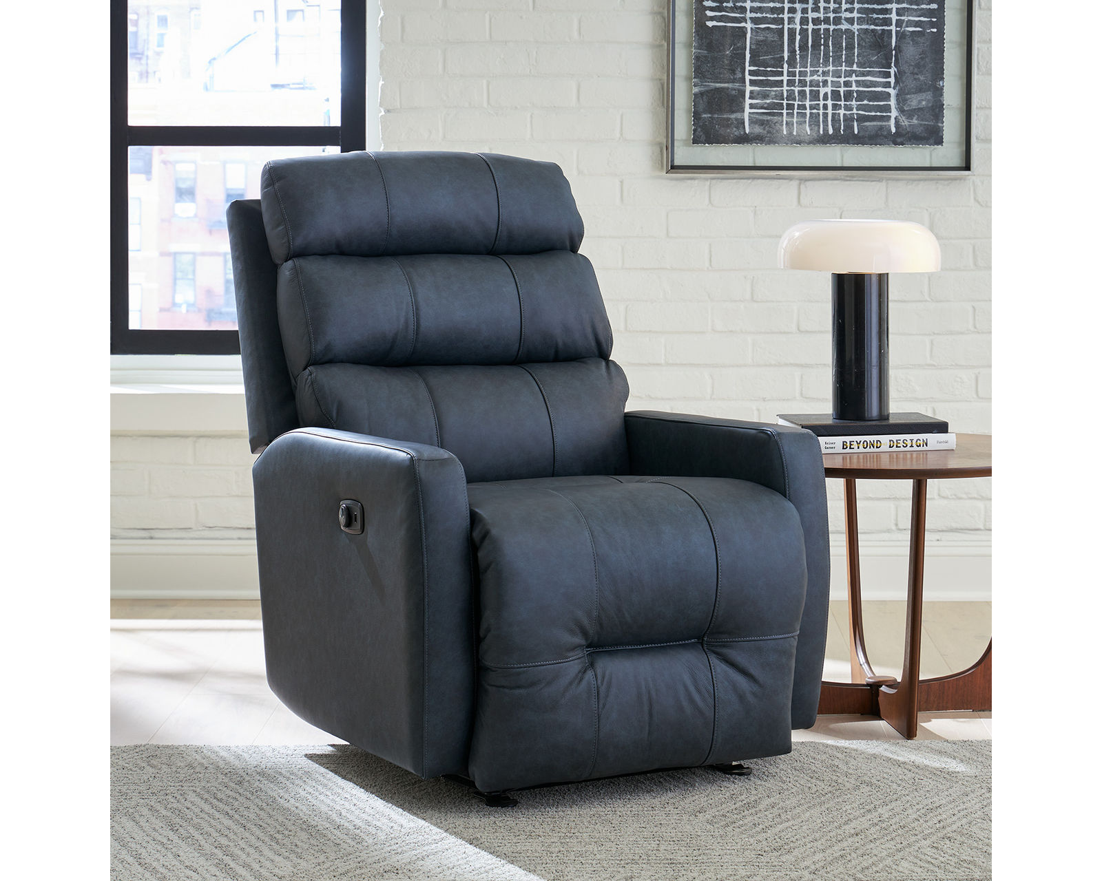 Kristisha Leather Recliner (+46 leathers) 3 mechanisms - Kristina Leather Recliner (+46 leathers) 3 mechanisms