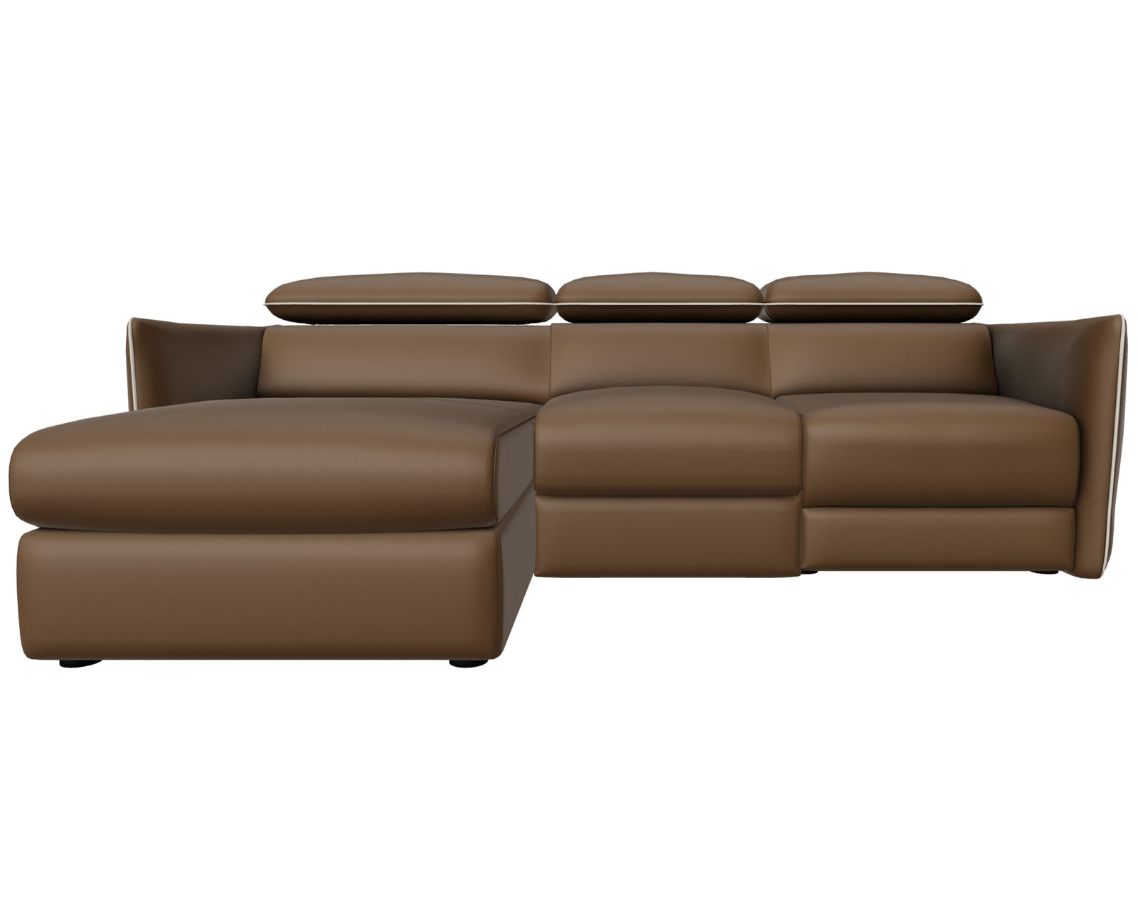 Meraviglia 108" Storage Chaise Sofa (+50 leathers) - Layout B: Meraviglia 108" Storage Chaise Sofa 67" x 108"
