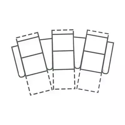 Layout A: Five Piece Home Theater Sectional 116" wide (3 recliners)