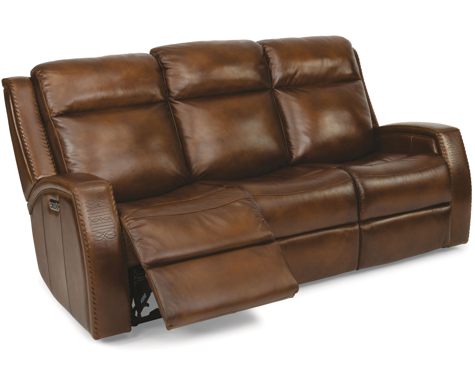 Mustang Power Reclining Loveseat with Console and Power Headrests (in stock)