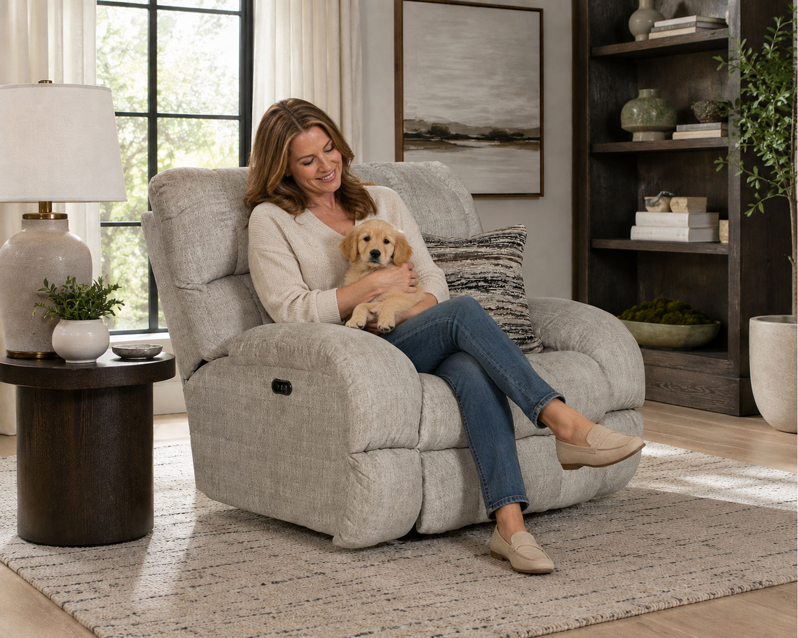 Ashland 93" Power Lay Flat Wide Seat Double Reclining Sofa (two colors) - Your New Favorite Place to Relax.