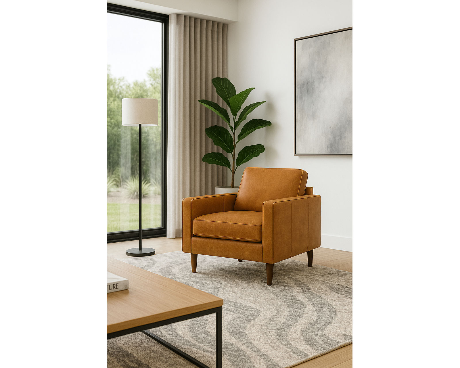 Oscar 77158 Sofa (76", 85" or 93") +100 leathers - Oskar Chair