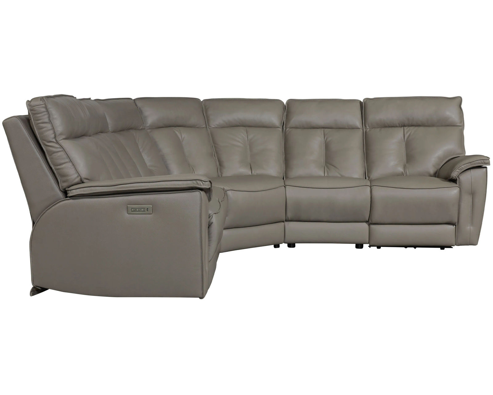 Oakley 41187 Power Headrest Power Reclining Sectional (+100 leathers) - Layout A: Five Piece Reclining Sectional. 110" x 110"