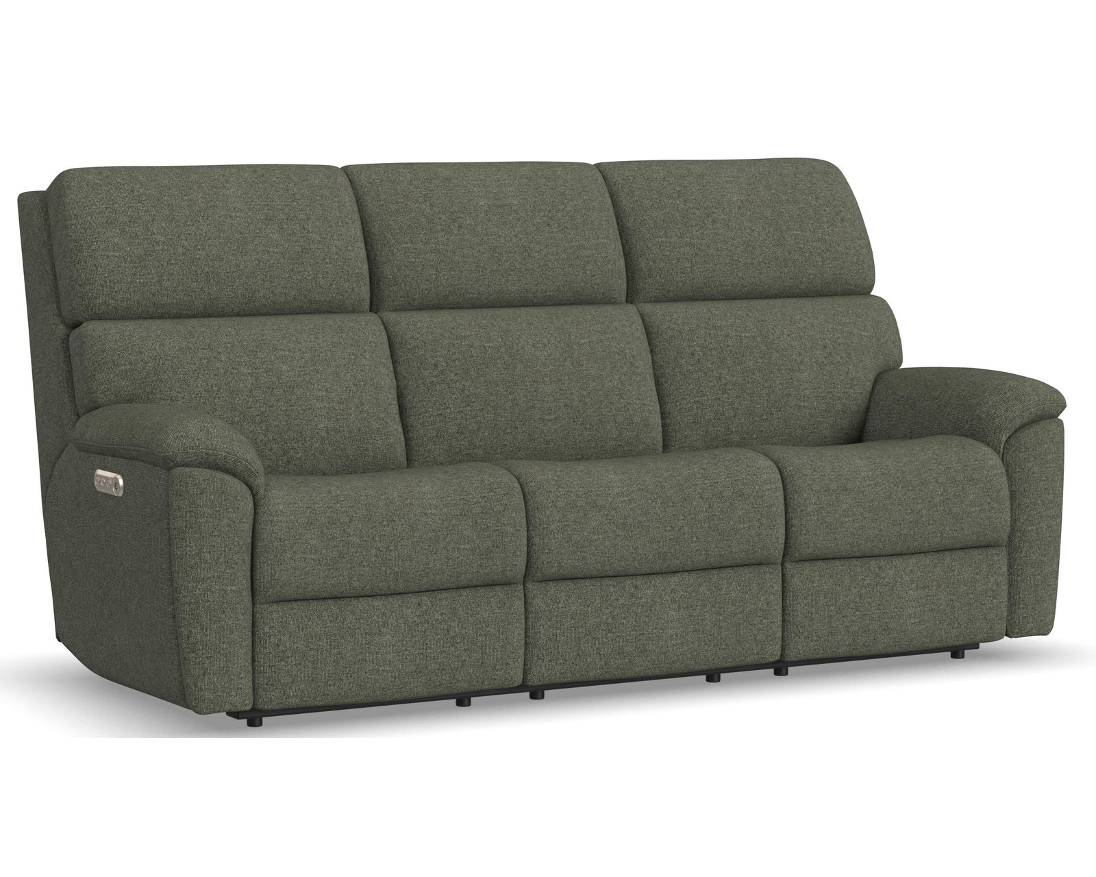Porter 2865 Triple Power Recliner (+90 fabrics) - Porter Power Reclining Sofa with Drop Down Table, Power Headrest, & Lumbar