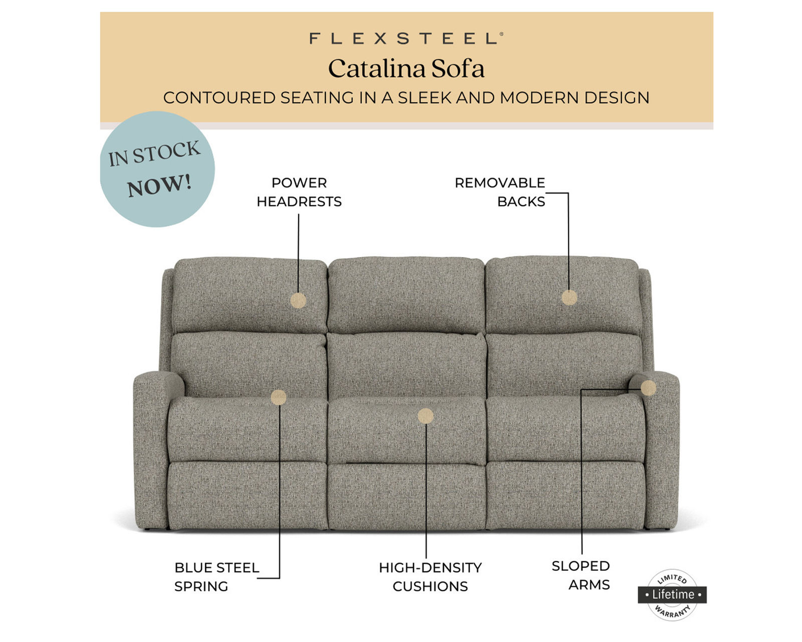 Catalina Power Headrest Power Reclining Sofa (In stock) - Catalina Power Headrest Power Reclining Sofa (in stock)