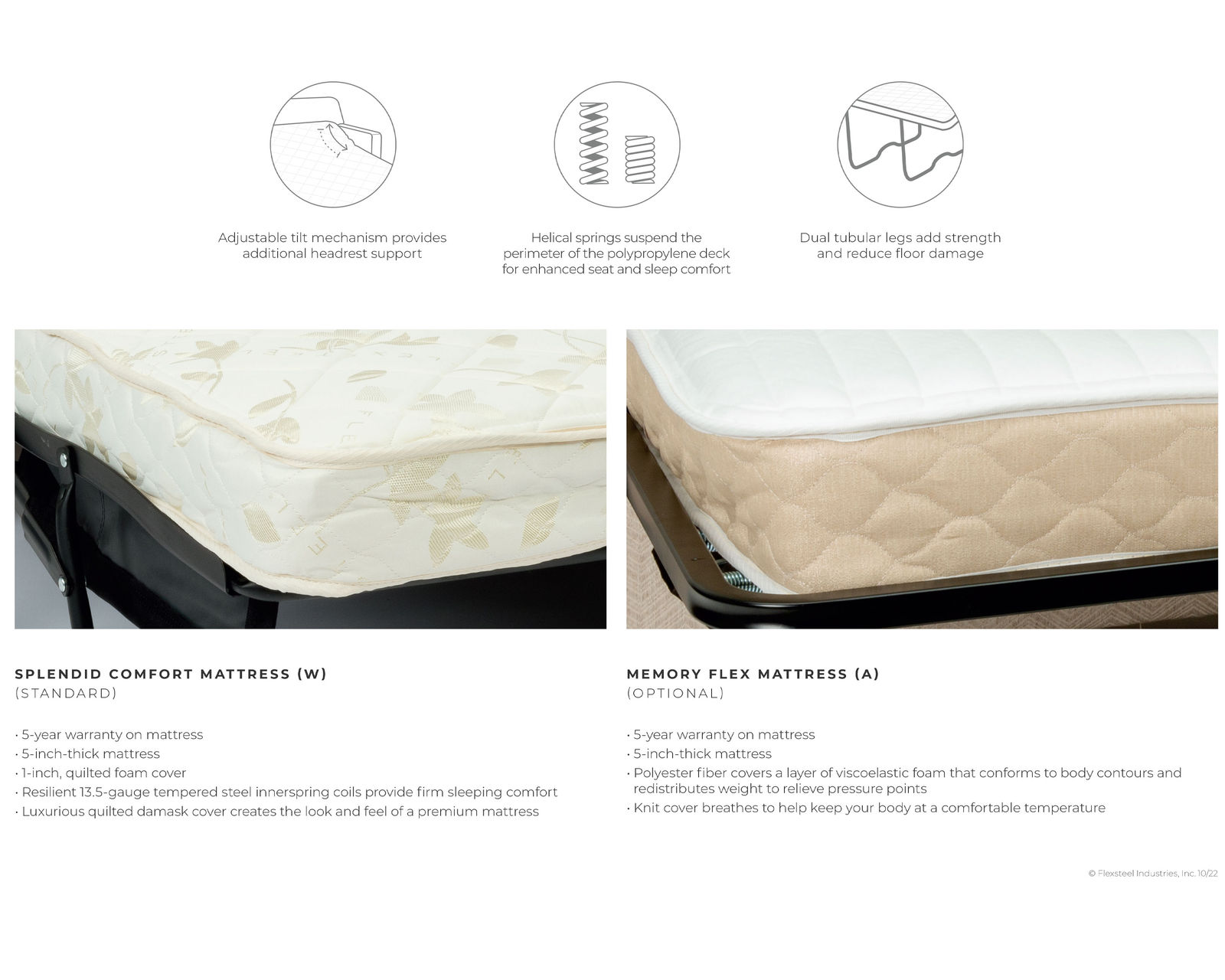 Preston 5536 Nailhead Sleeper (100+ fabrics) Twin - Full - Queen