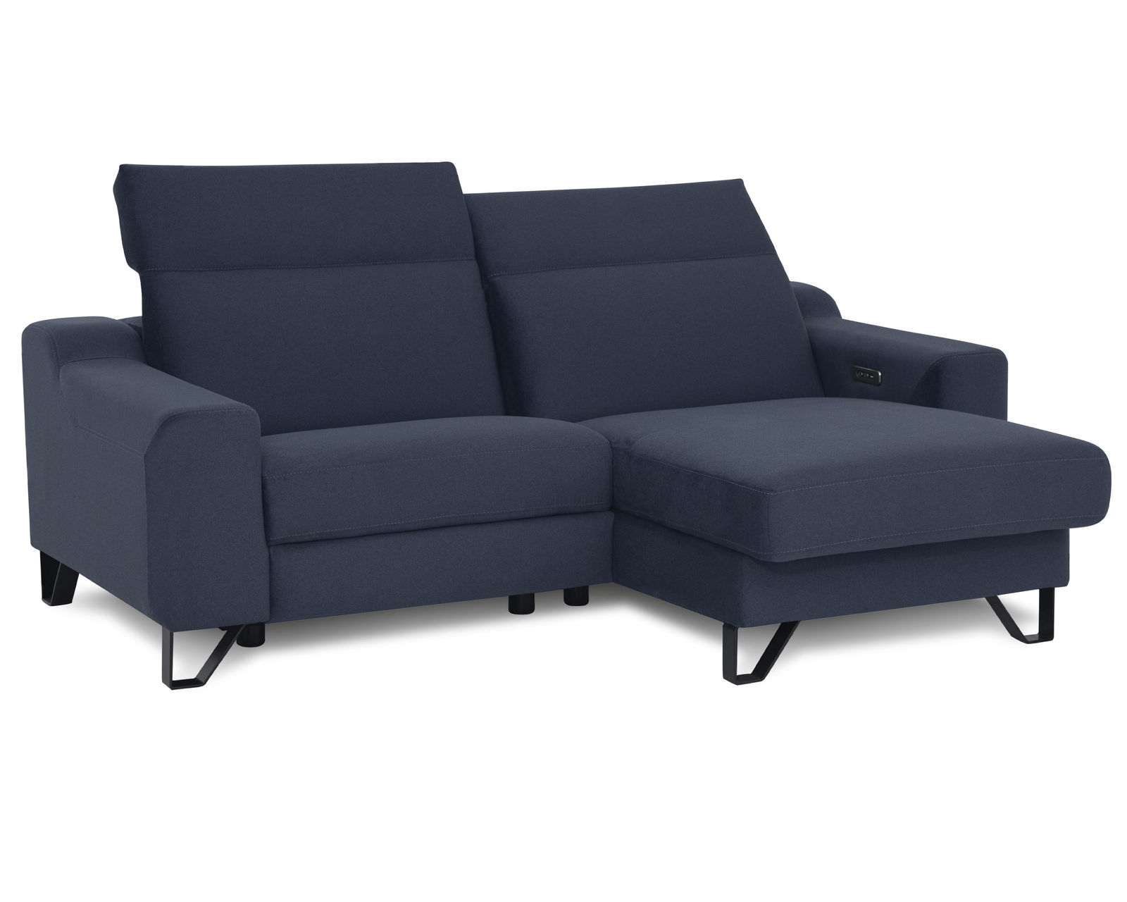 Tabor 44003 Power Headrest Power Reclining Chaise Sectional (+50 fabrics) - Layout A: Two Piece Reclining Chaise Sectional 84" x 61"