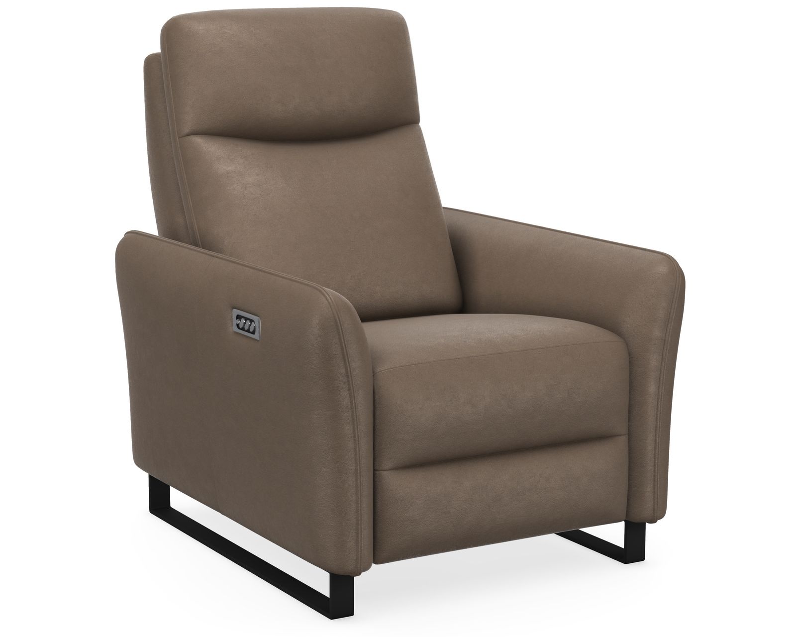 Flora Dual Power Reclining Sofa — Available in Standard & Wide Cushions, 140+ Leather Options, and 75", 80", or 107" Widths - Flora Power Headrest Power Recliner